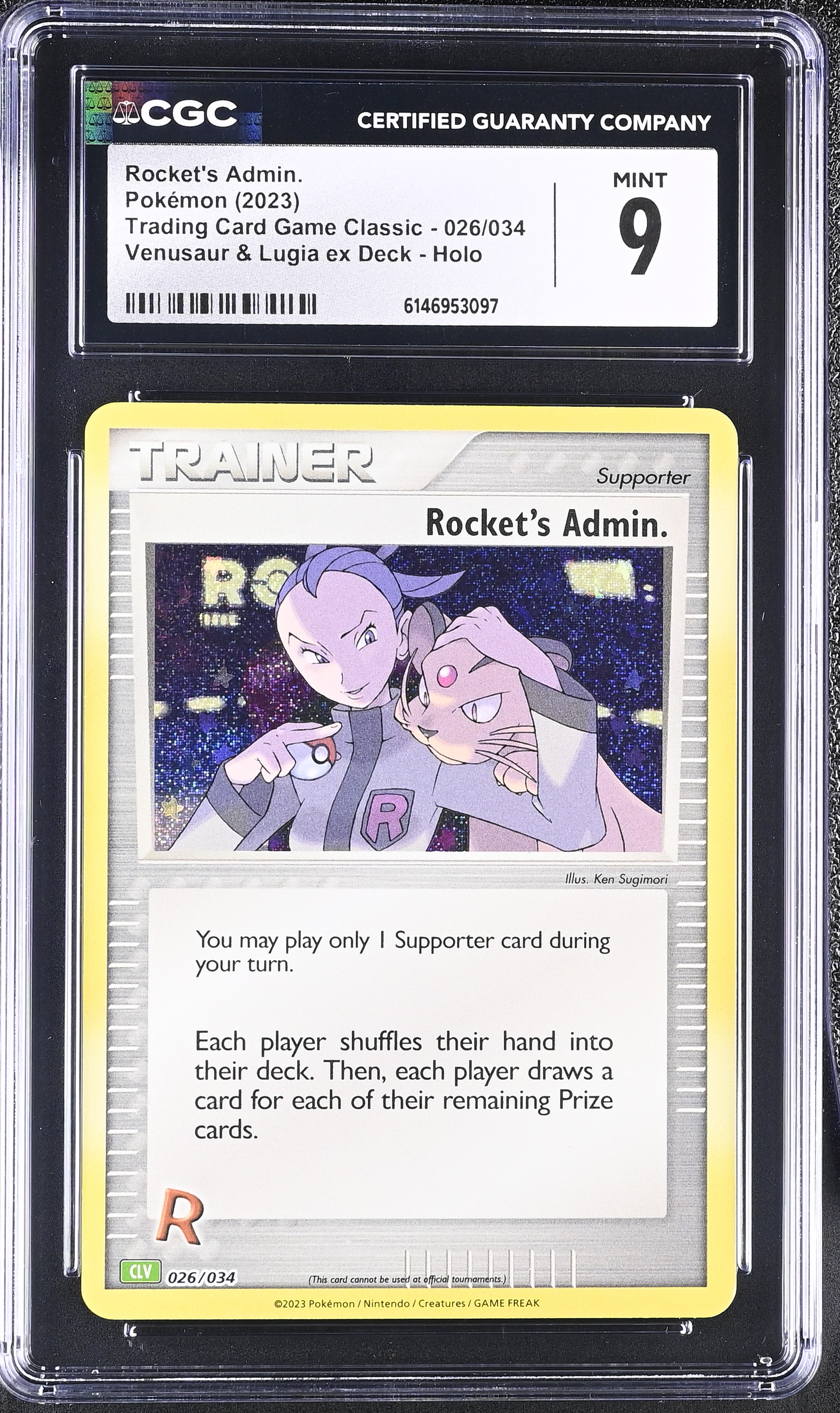 2023 Pokémon Trading Card Game Classic Rocket's Admin. Venusaur & Lugia ex Deck Holo English