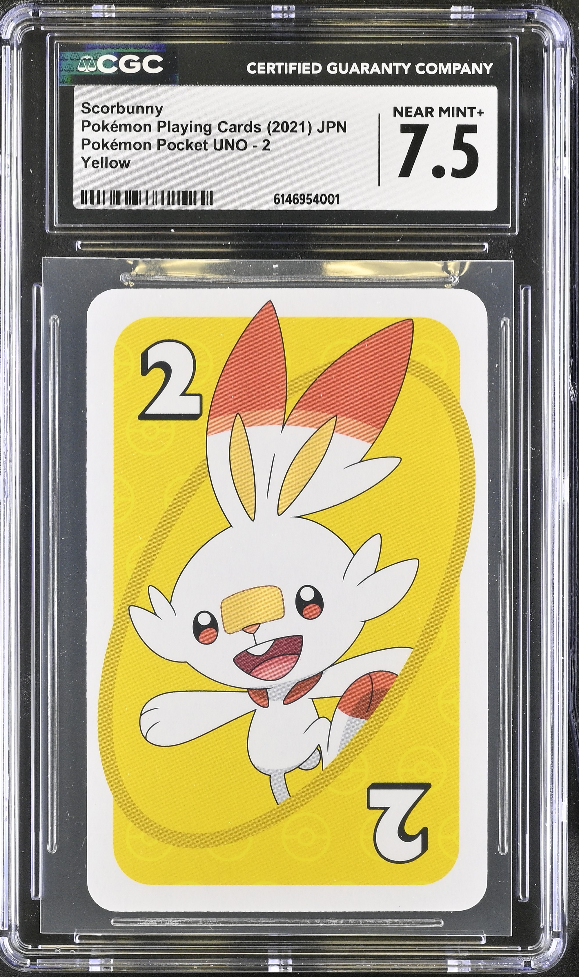 2021 Pokemon Playing Cards Pokemon Pocket UNO Scorbunny Yellow JPN
