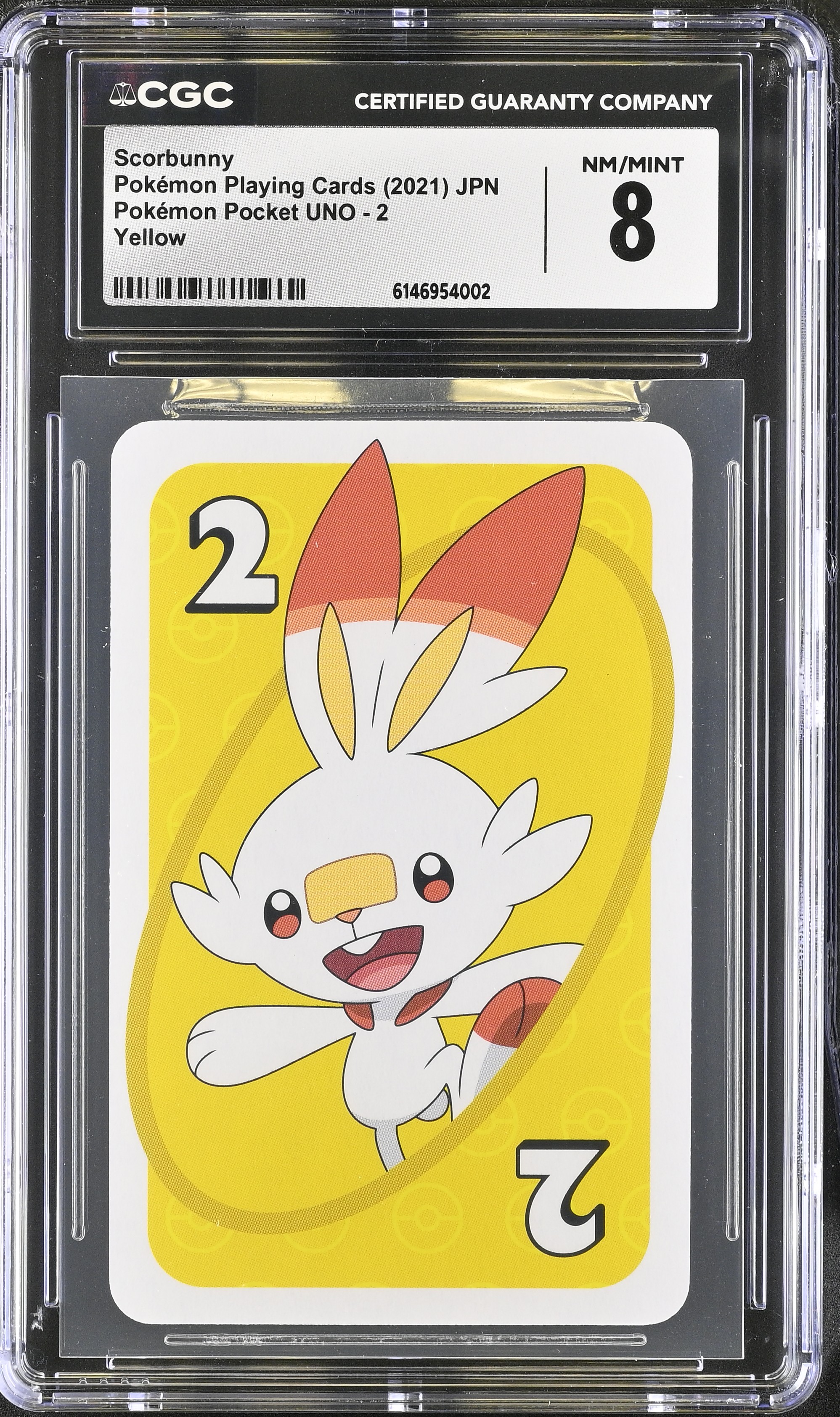2021 Pokemon Playing Cards Pokemon Pocket UNO Scorbunny Yellow JPN