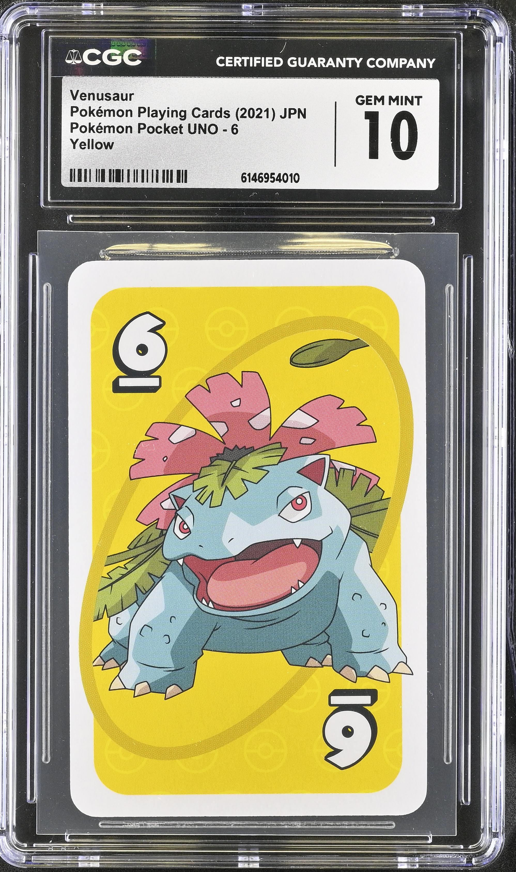 2021 Pokemon Playing Cards Pokemon Pocket UNO Venusaur Yellow JPN