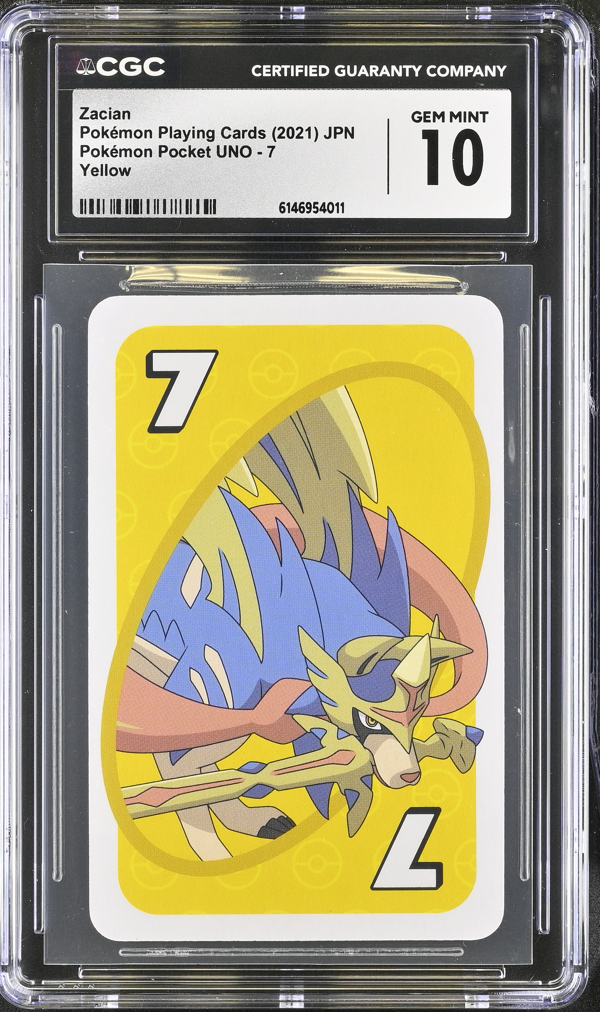 2021 Pokemon Playing Cards Pokemon Pocket UNO Zacian Yellow JPN