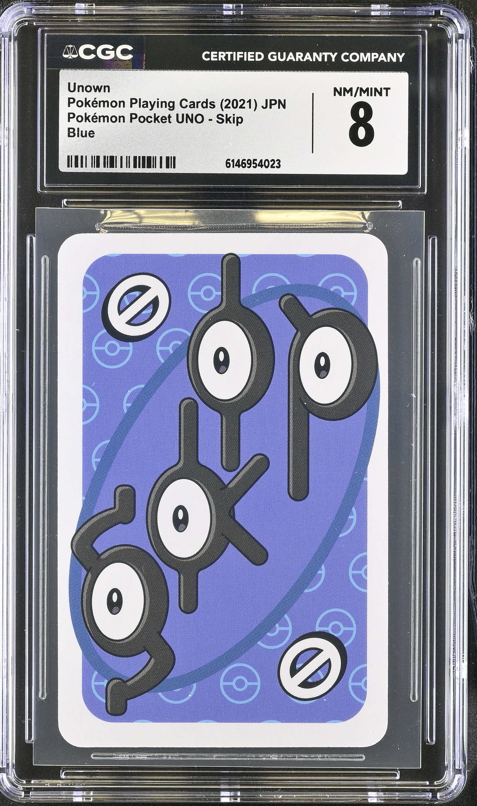 2021 Pokemon Playing Cards Pokemon Pocket UNO Unown Blue JPN