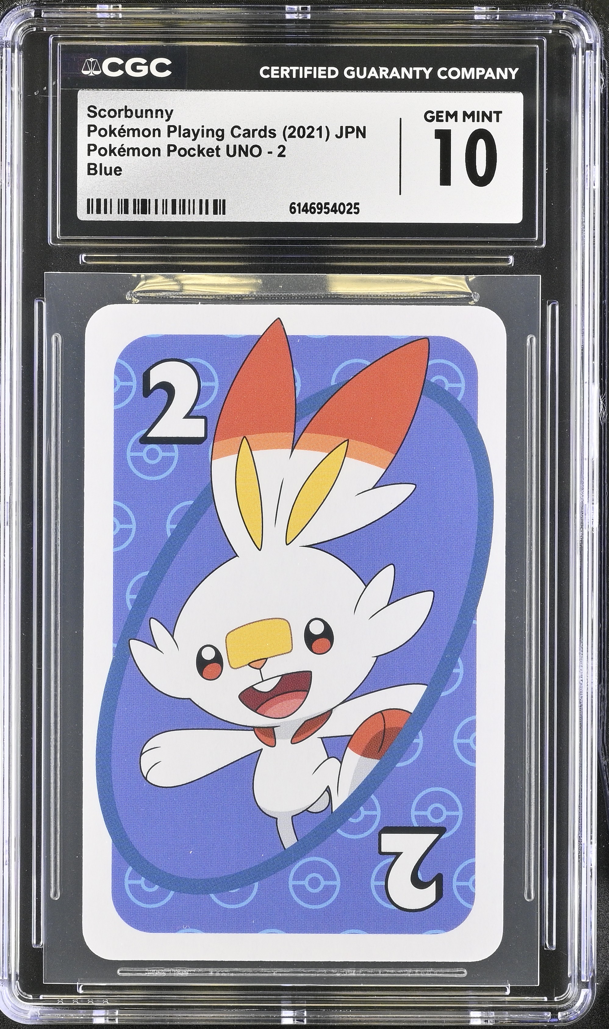 2021 Pokemon Playing Cards Pokemon Pocket UNO Scorbunny Blue JPN