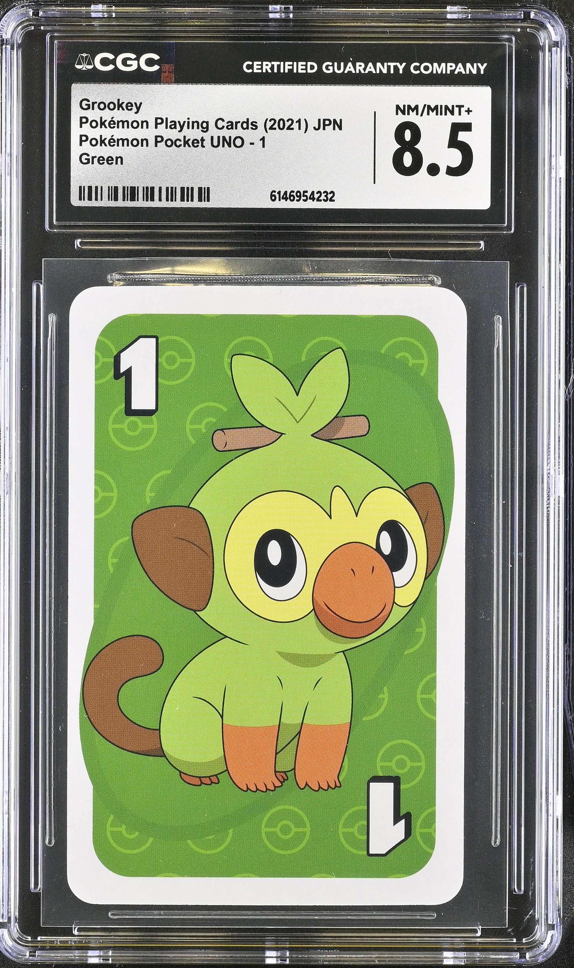 2021 Pokemon Playing Cards Pokemon Pocket UNO Grookey Green JPN
