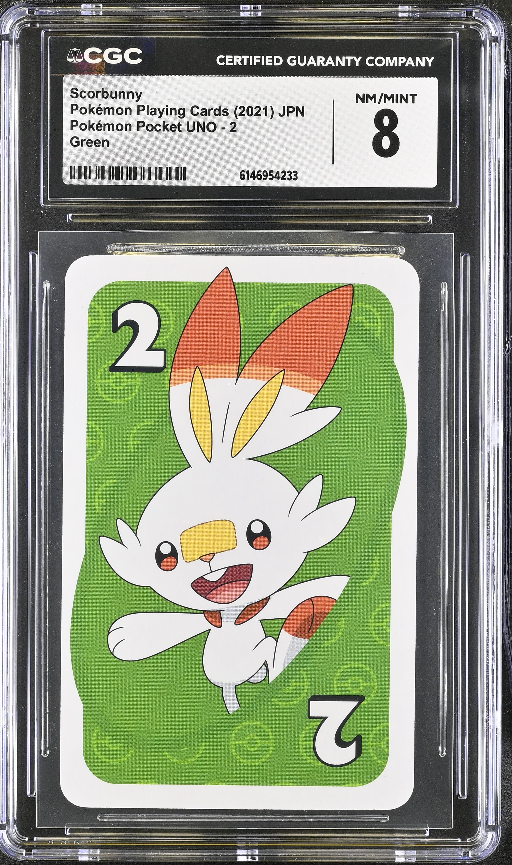 2021 Pokemon Playing Cards Pokemon Pocket UNO Scorbunny Green JPN
