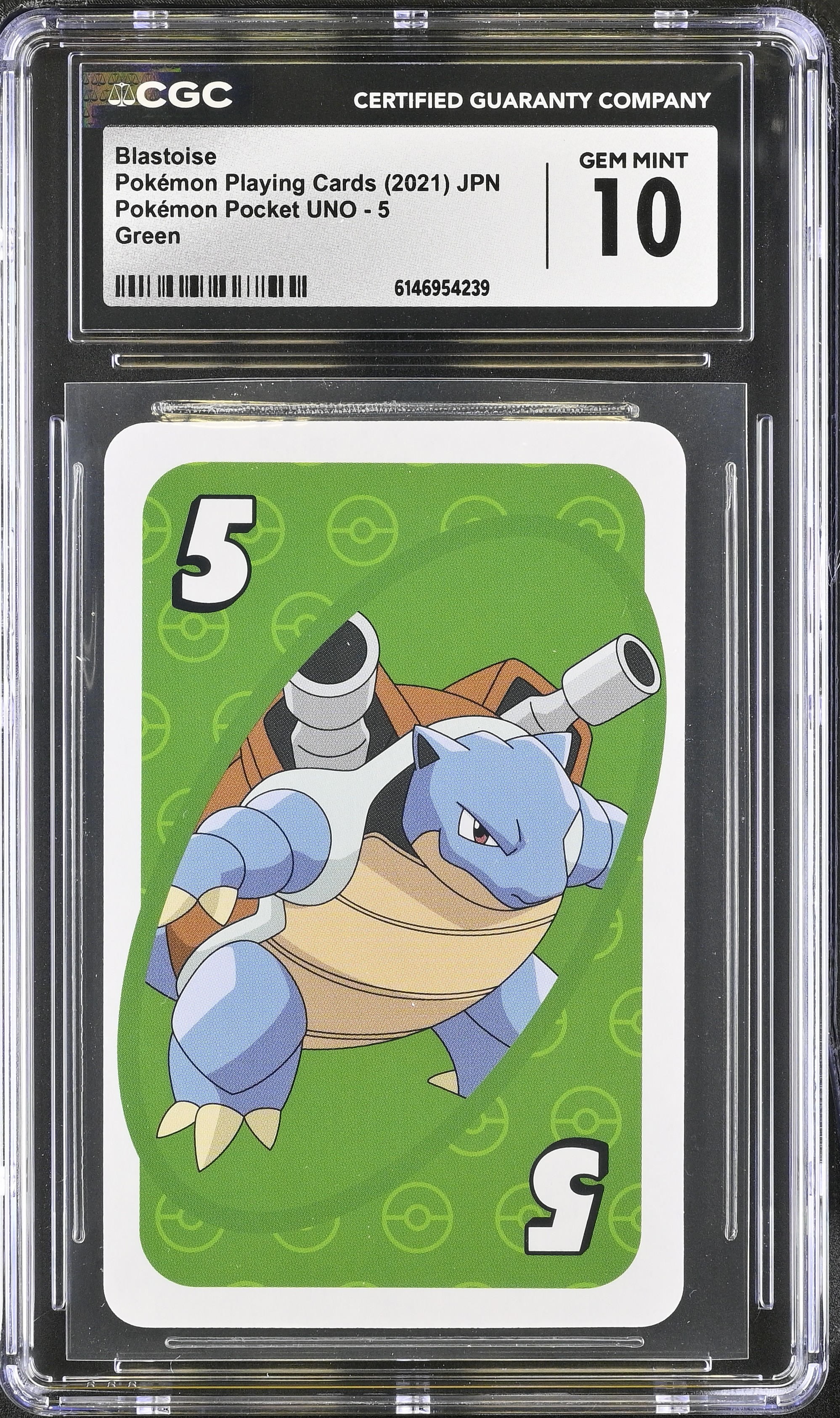 2021 Pokemon Playing Cards Pokemon Pocket UNO Blastoise Green JPN