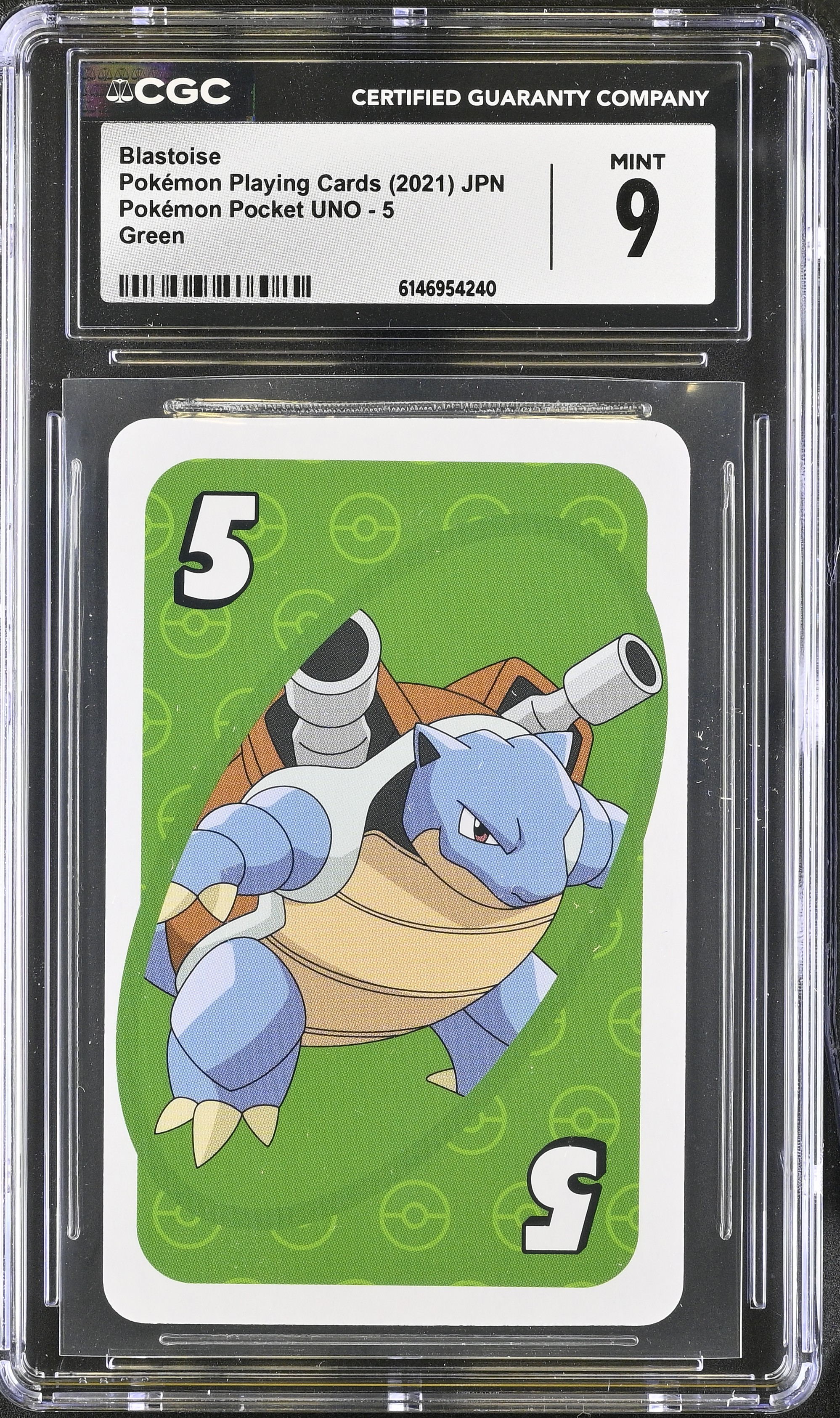 2021 Pokemon Playing Cards Pokemon Pocket UNO Blastoise Green JPN