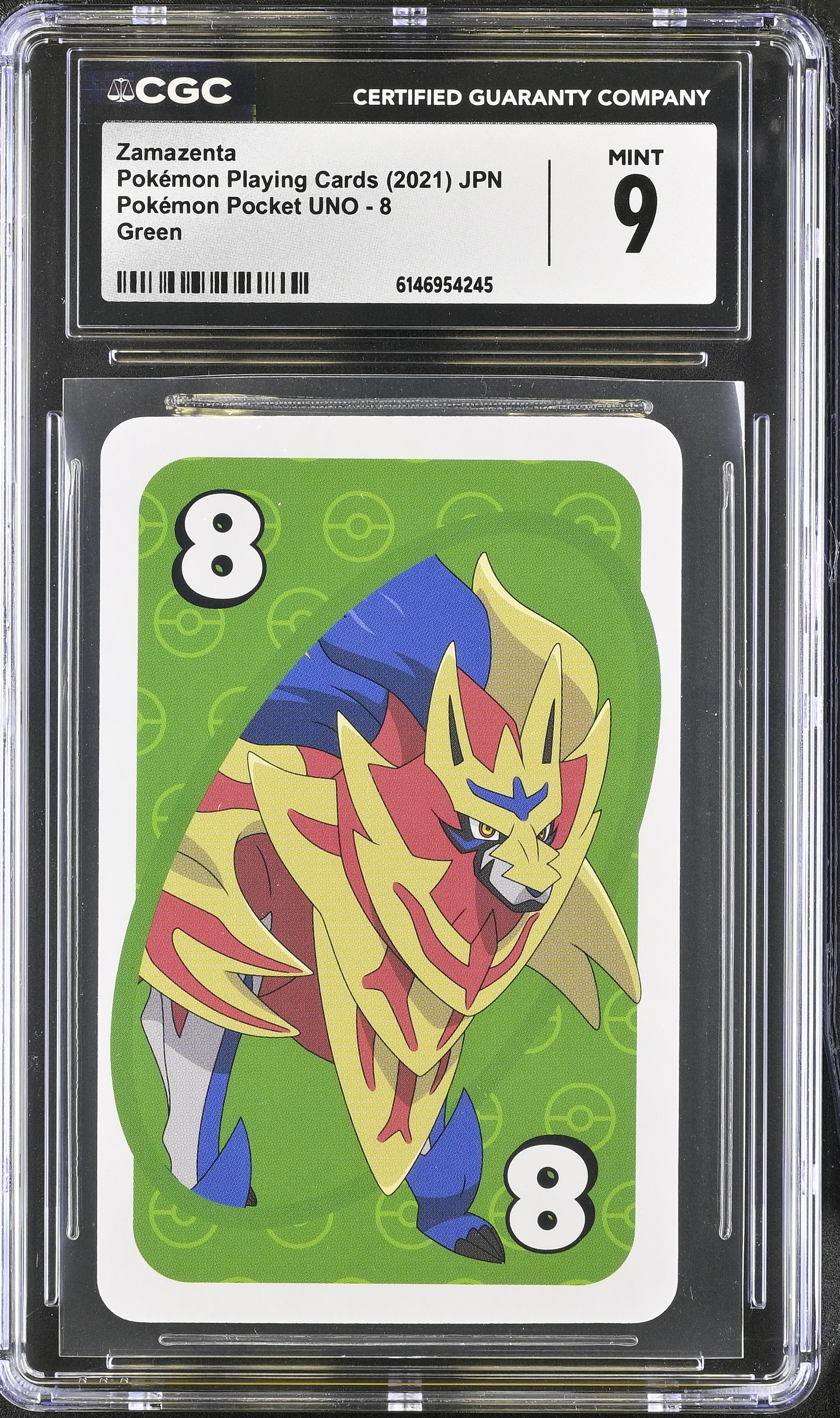 2021 Pokemon Playing Cards Pokemon Pocket UNO Zamazenta Green JPN
