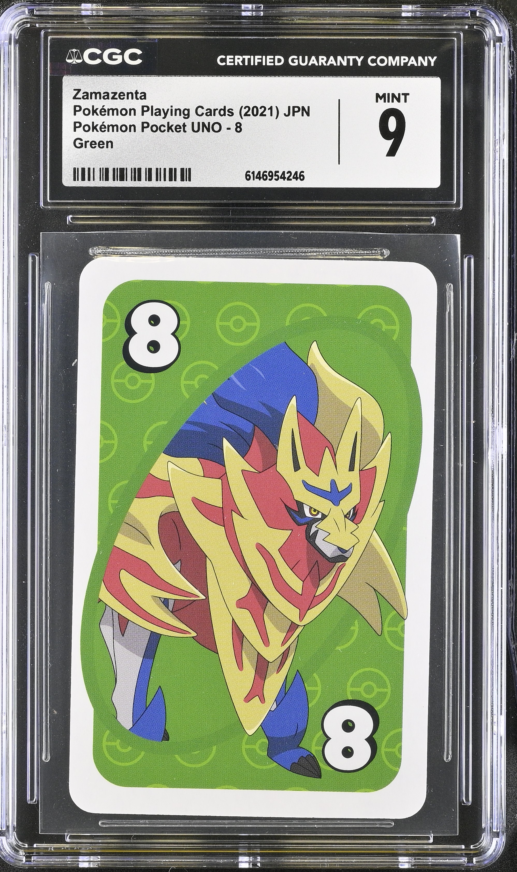 2021 Pokemon Playing Cards Pokemon Pocket UNO Zamazenta Green JPN