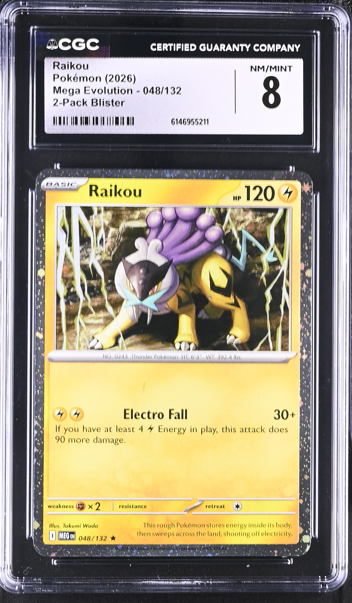 2026 Pokemon Mega Evolution Raikou 2-Pack Blister English