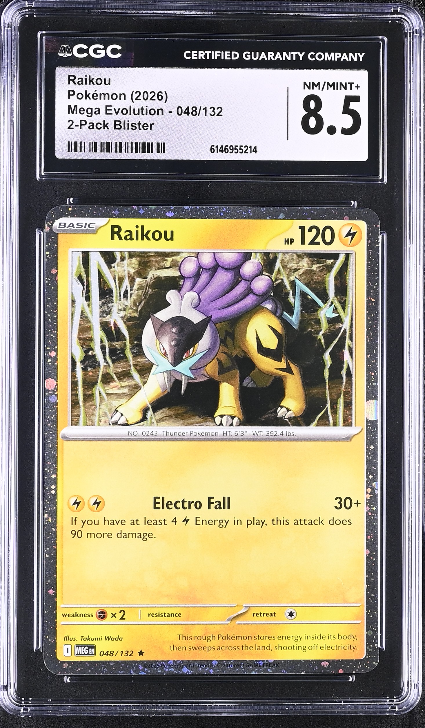 2026 Pokemon Mega Evolution Raikou 2-Pack Blister English