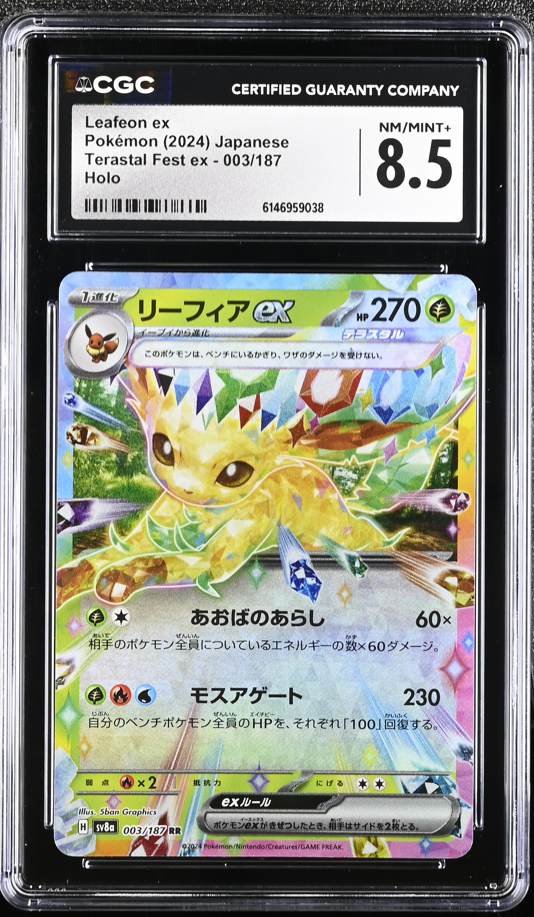 2024 Pokemon Terastal Fest ex Leafeon ex Holo Japanese