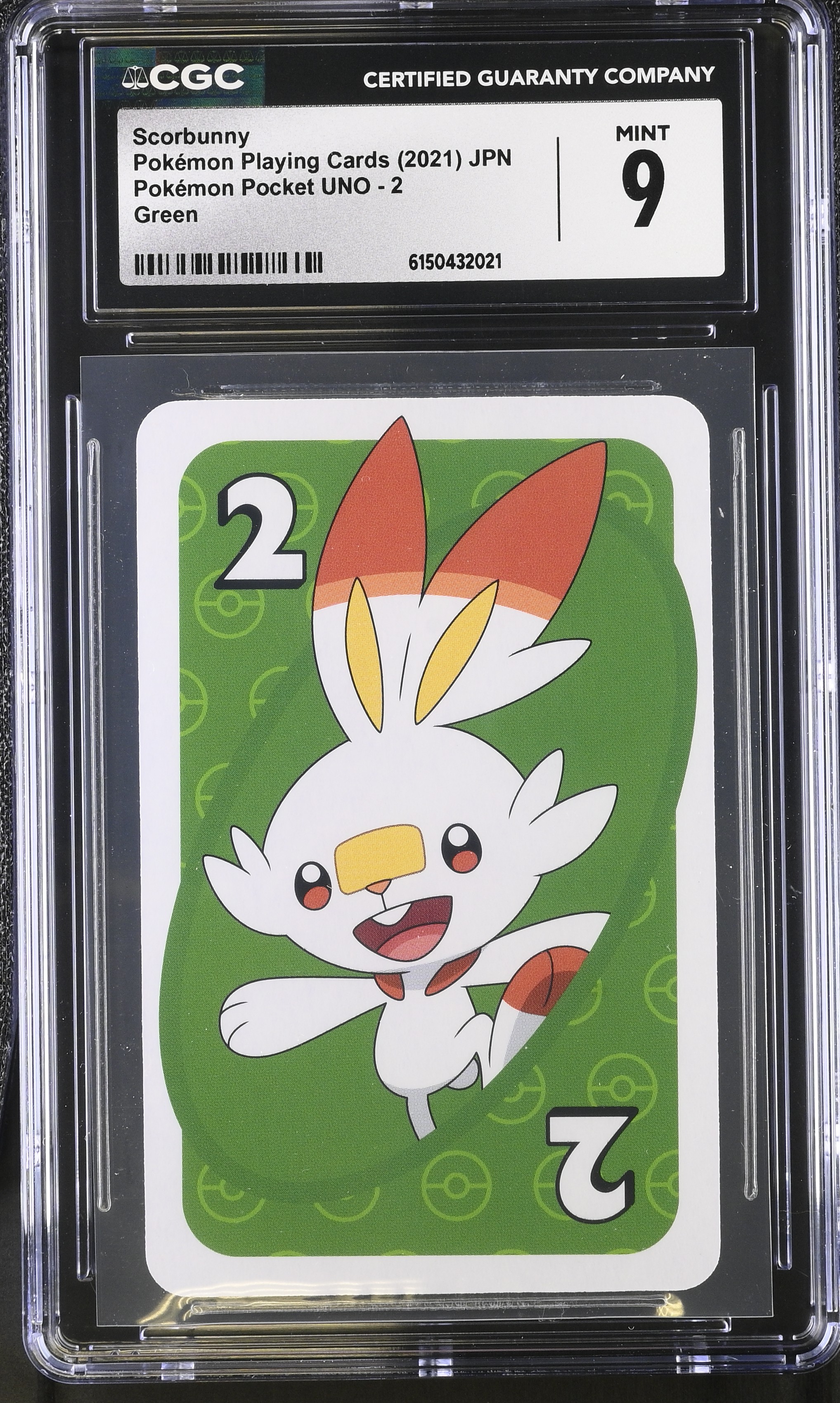 2021 Pokemon Playing Cards Pokemon Pocket UNO Scorbunny Green JPN