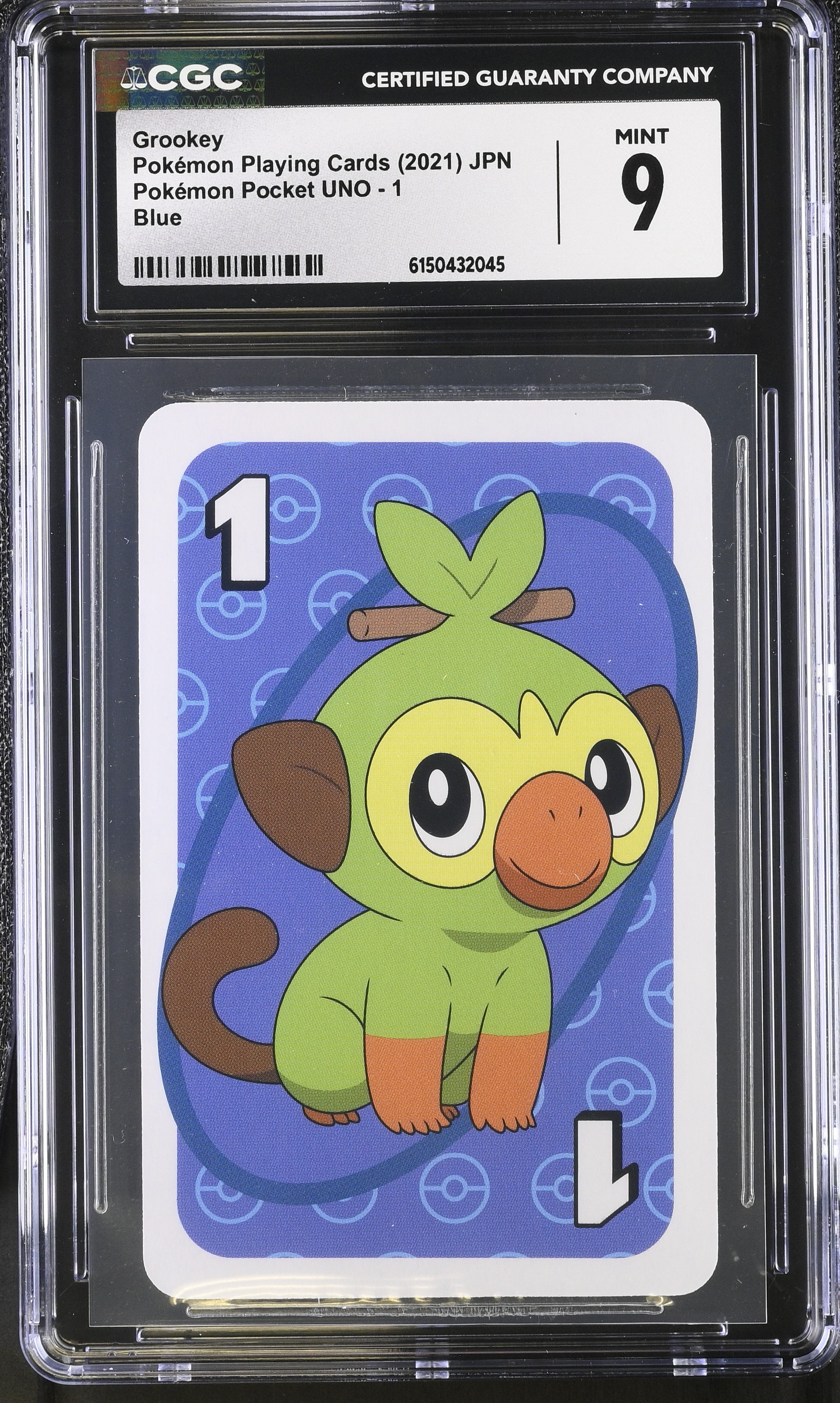 2021 Pokémon Playing Cards Pok^mon Pocket UNO Grookey Blue JPN