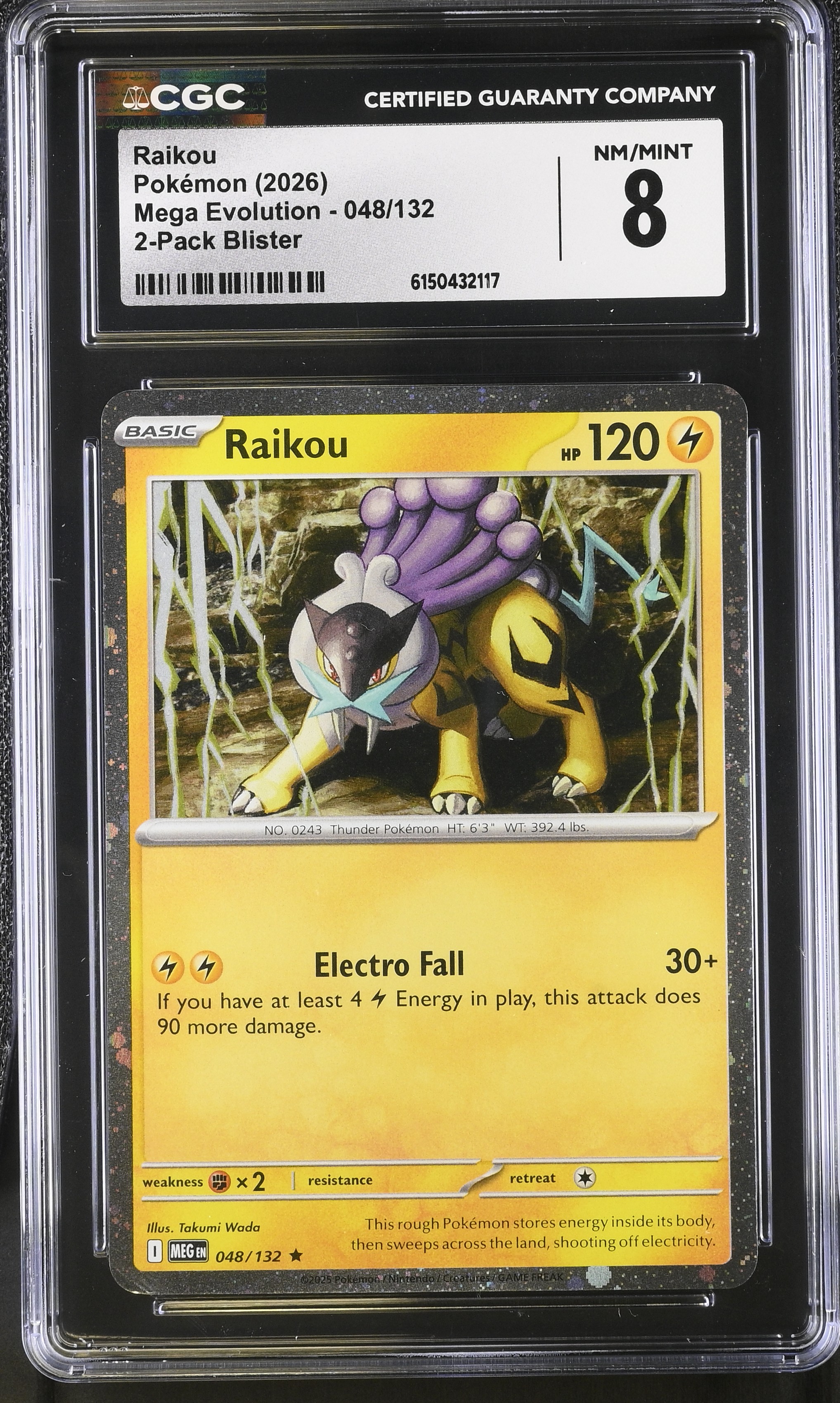 2026 Pokemon Mega Evolution Raikou 2-Pack Blister English