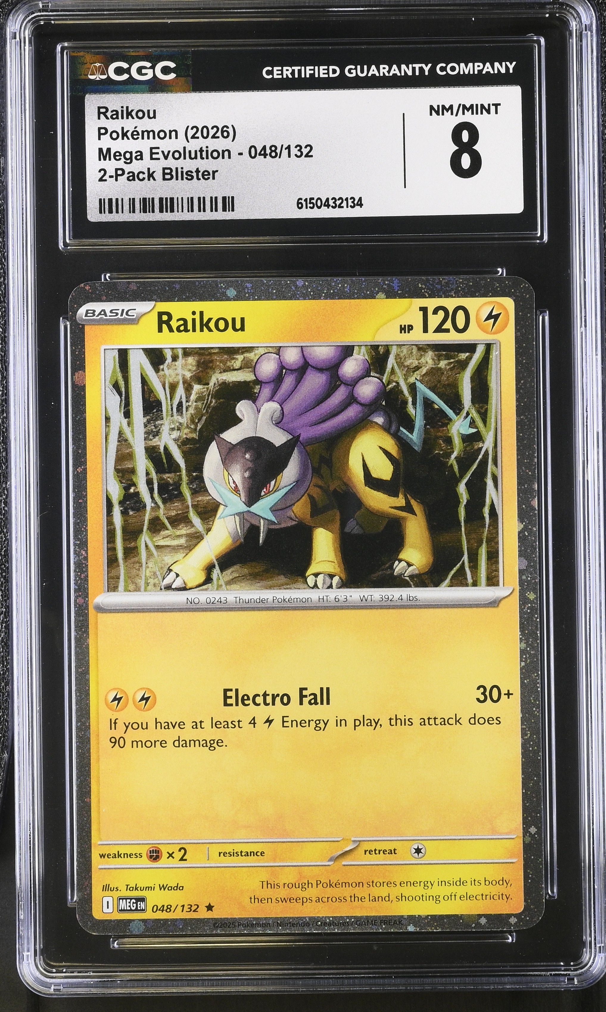 2026 Pokemon Mega Evolution Raikou 2-Pack Blister English