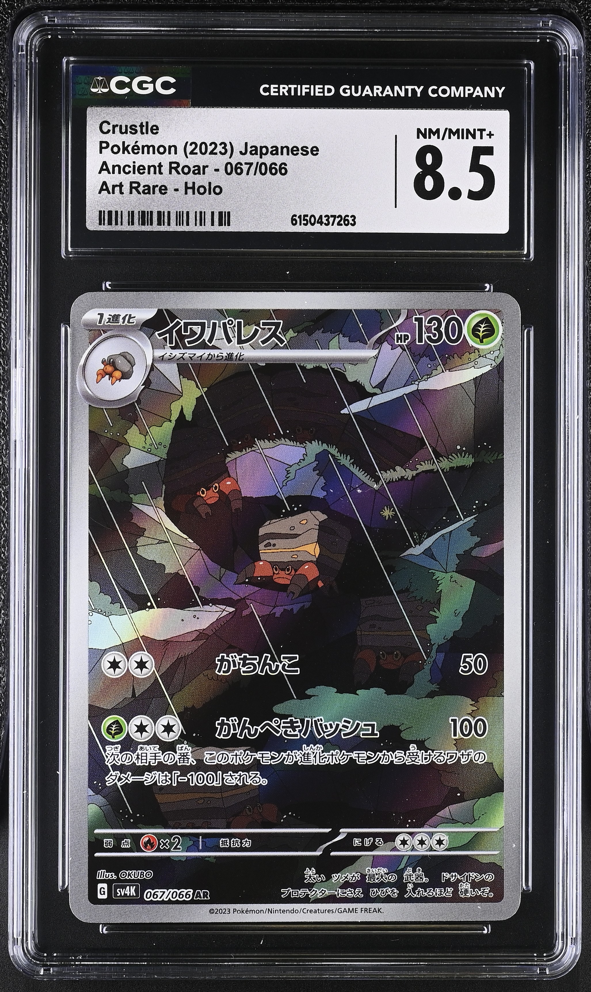 2023 Pokemon Ancient Roar Crustle Art Rare Holo Japanese