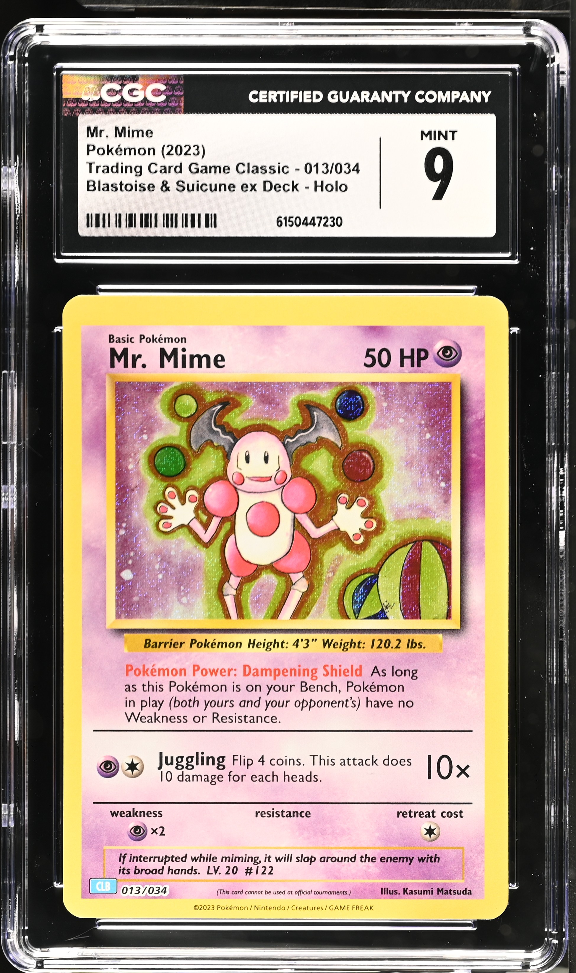 2023 Pokemon Trading Card Game Classic Mr. Mime Blastoise & Suicune ex Deck Holo English