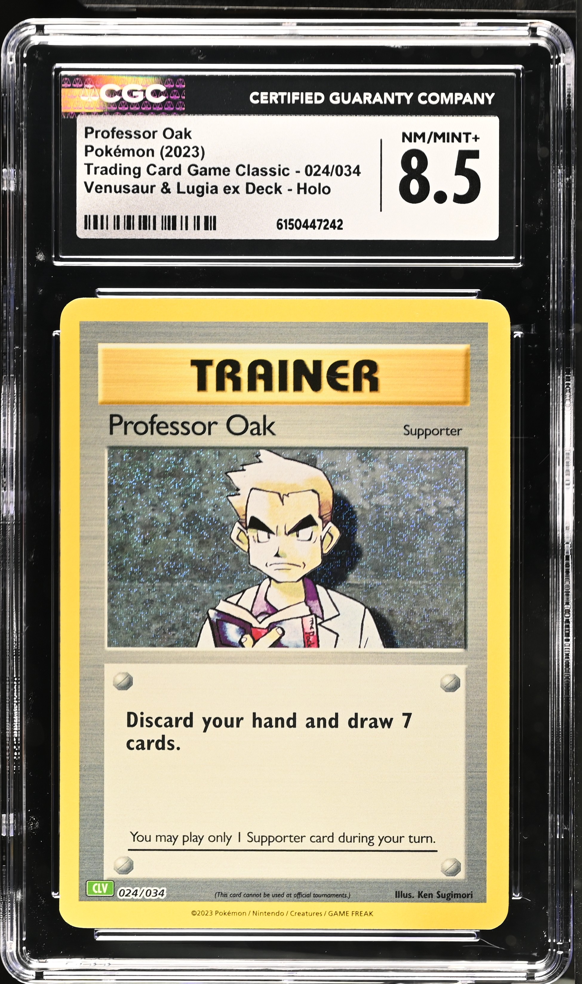 2023 Pokemon Trading Card Game Classic Professor Oak Venusaur & Lugia ex Deck Holo English