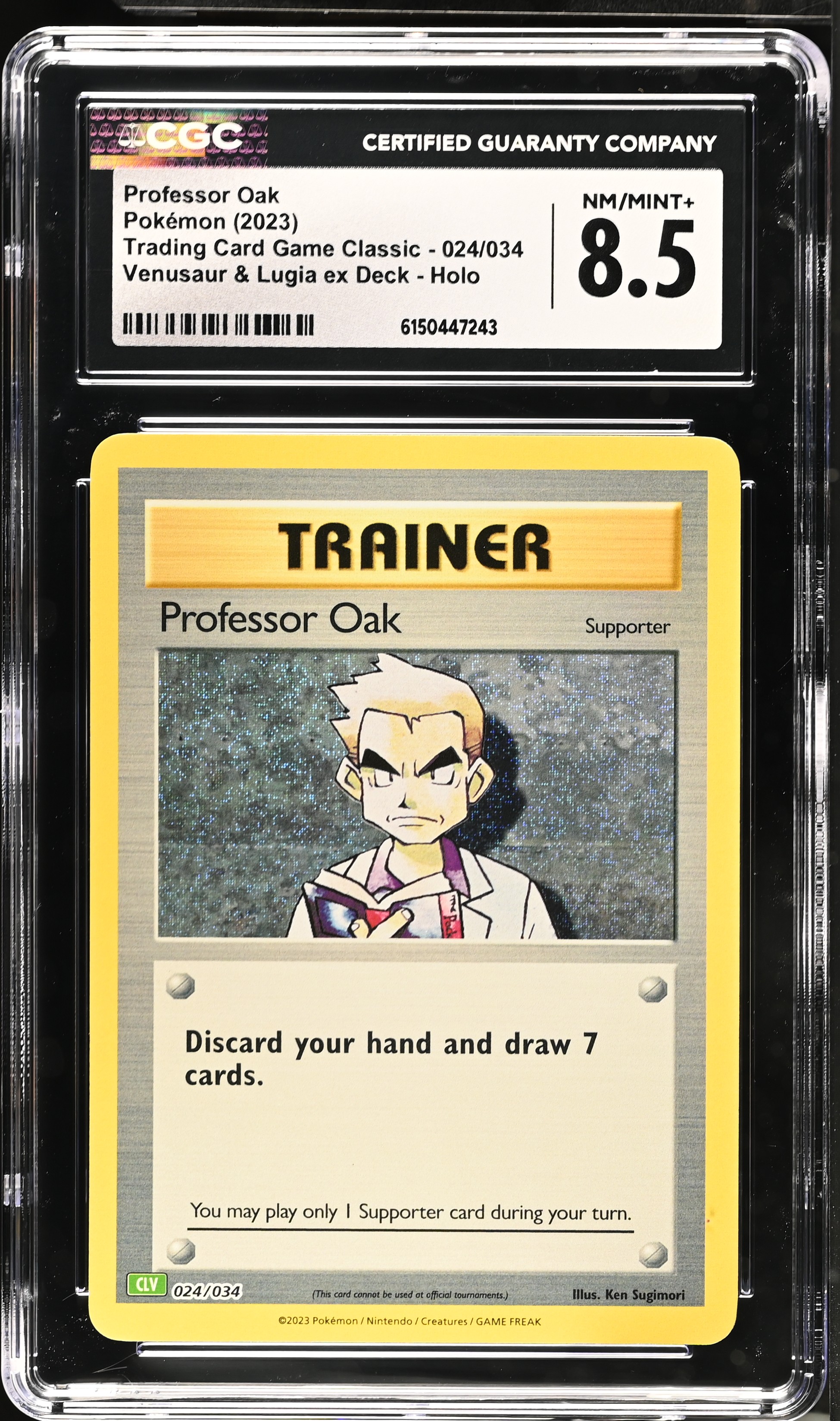 2023 Pokemon Trading Card Game Classic Professor Oak Venusaur & Lugia ex Deck Holo English