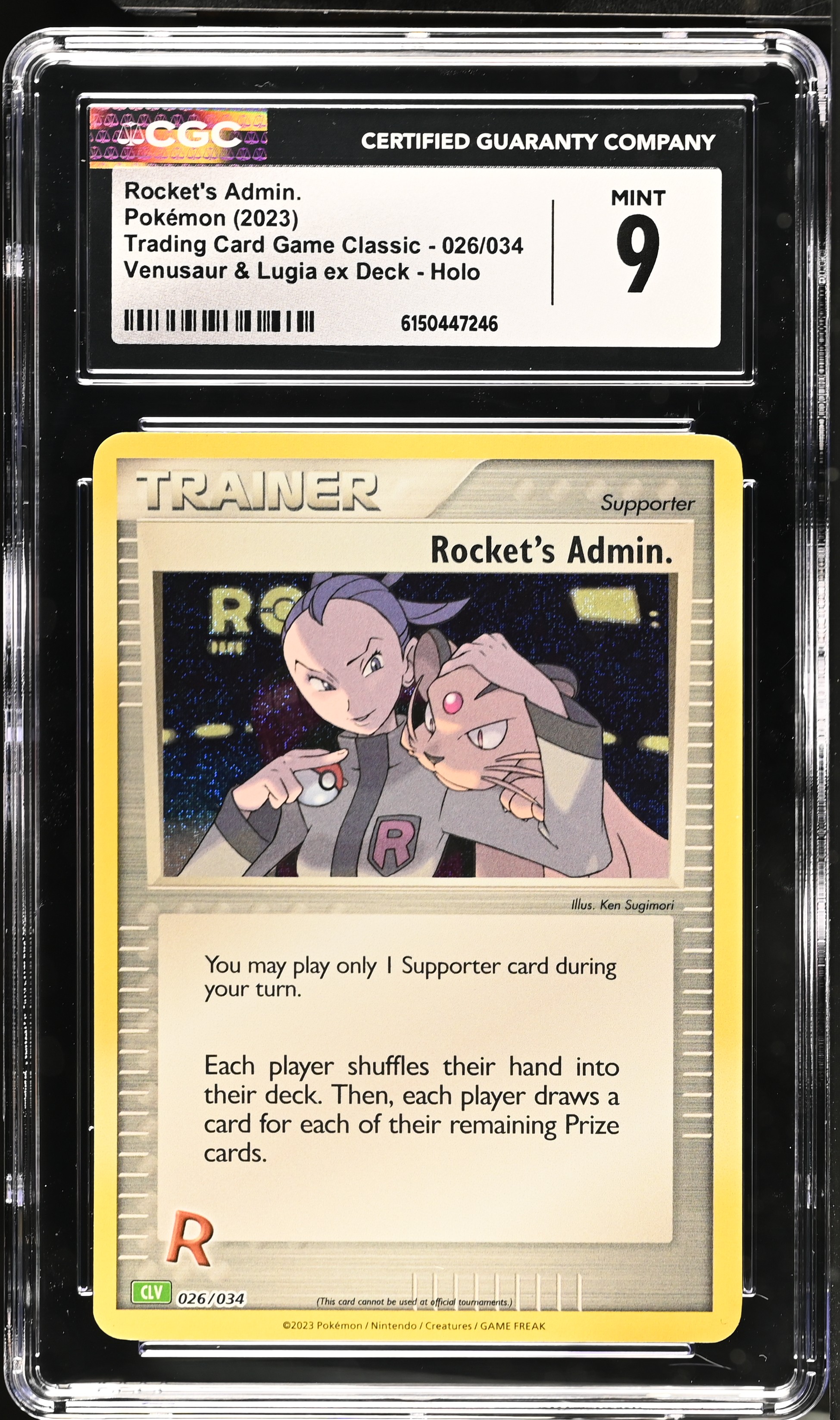 2023 Pokemon Trading Card Game Classic Rocket's Admin. Venusaur & Lugia ex Deck Holo English