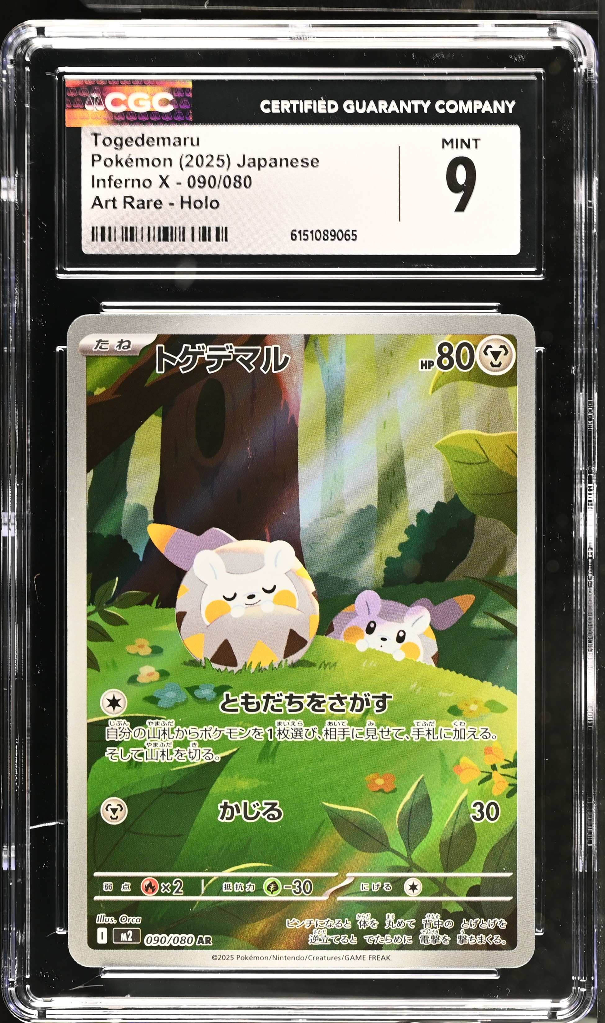 2025 Pokemon Inferno X Togedemaru Art Rare Holo Japanese