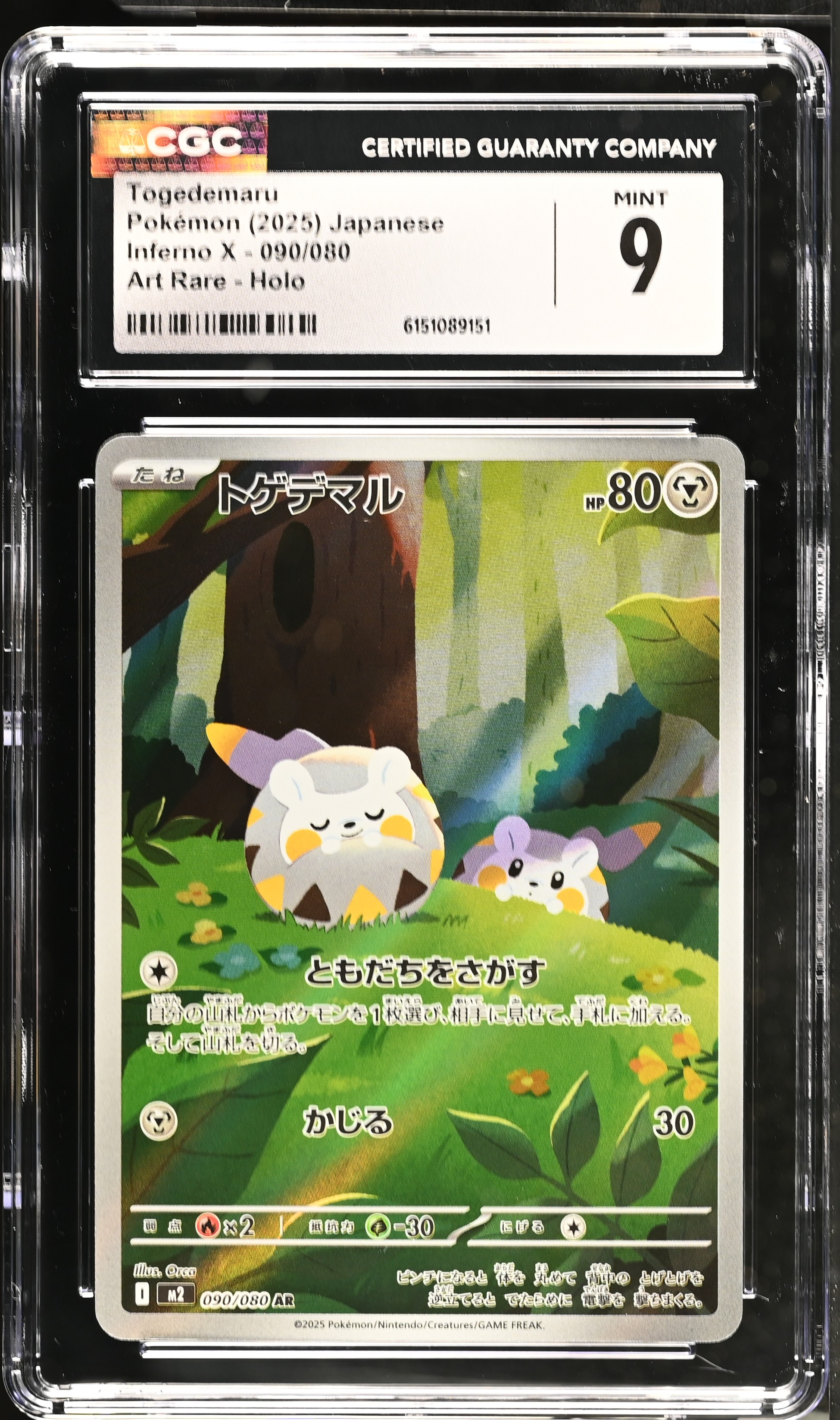 2025 Pokemon Inferno X Togedemaru Art Rare Holo Japanese