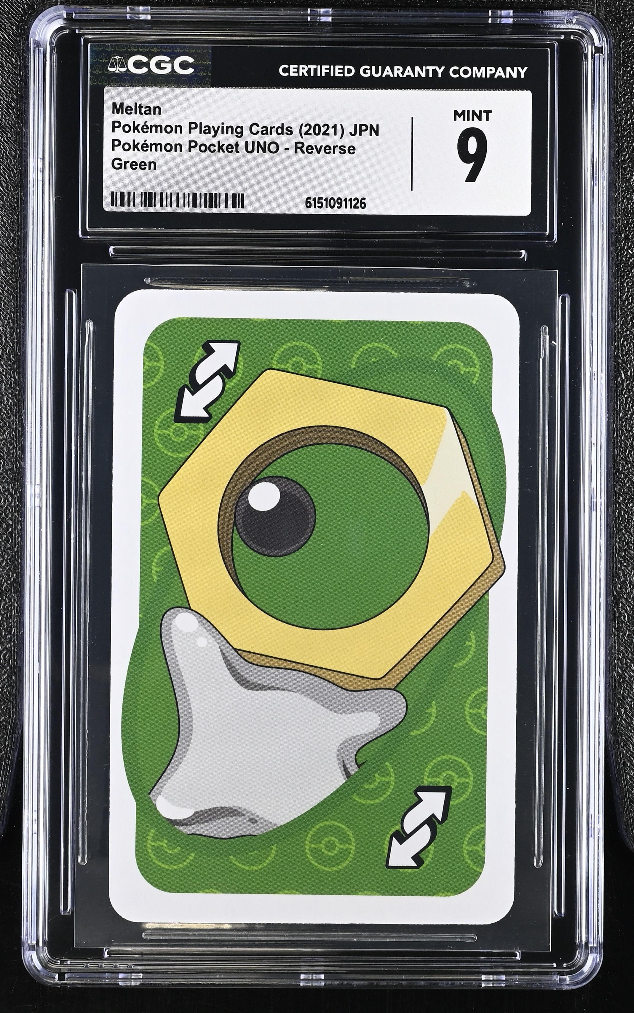 2021 Pokemon Playing Cards Pokemon Pocket UNO Meltan Green JPN