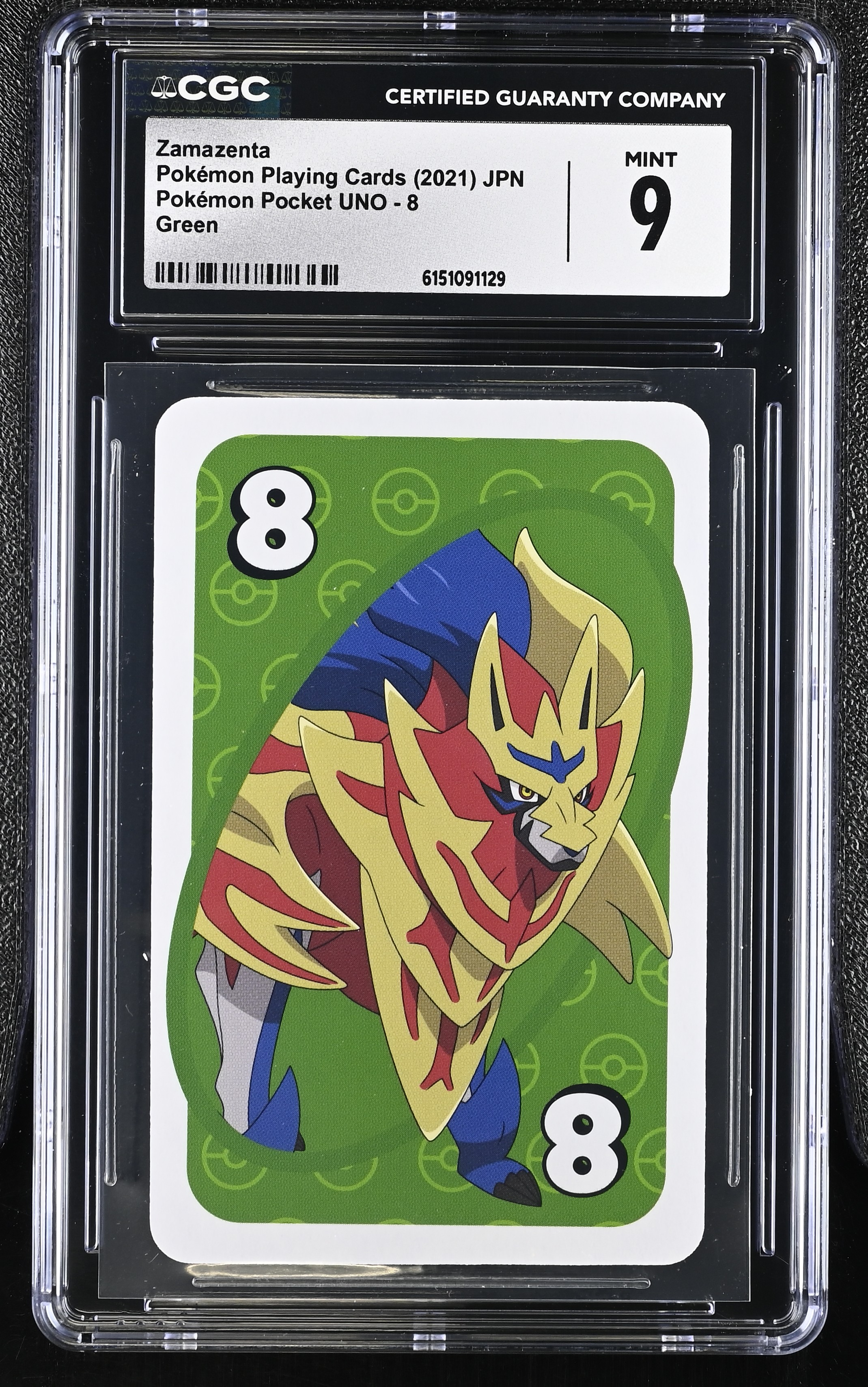 2021 Pokemon Playing Cards Pokemon Pocket UNO Zamazenta Green JPN