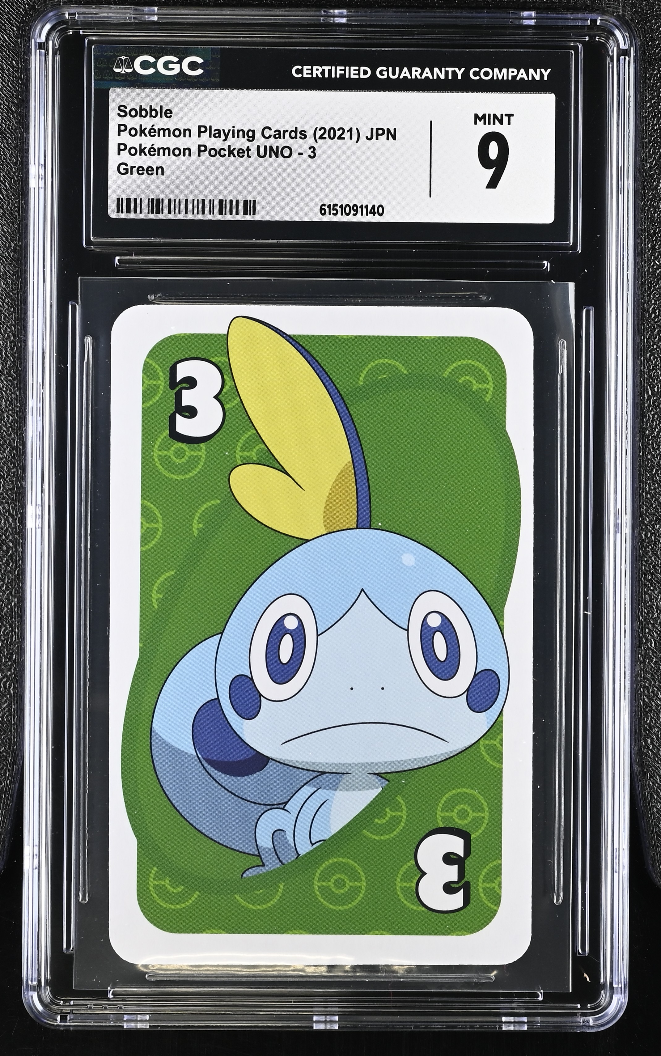 2021 Pokemon Playing Cards Pokemon Pocket UNO Sobble Green JPN
