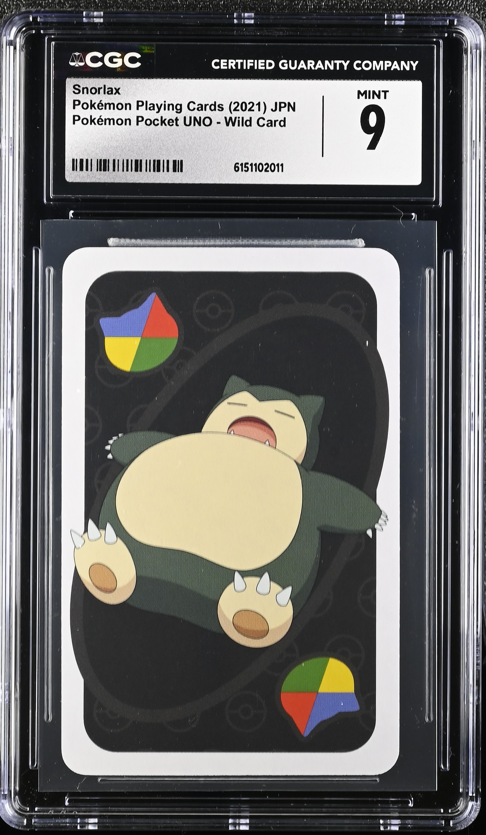 2021 Pokemon Playing Cards Pokemon Pocket UNO Snorlax JPN