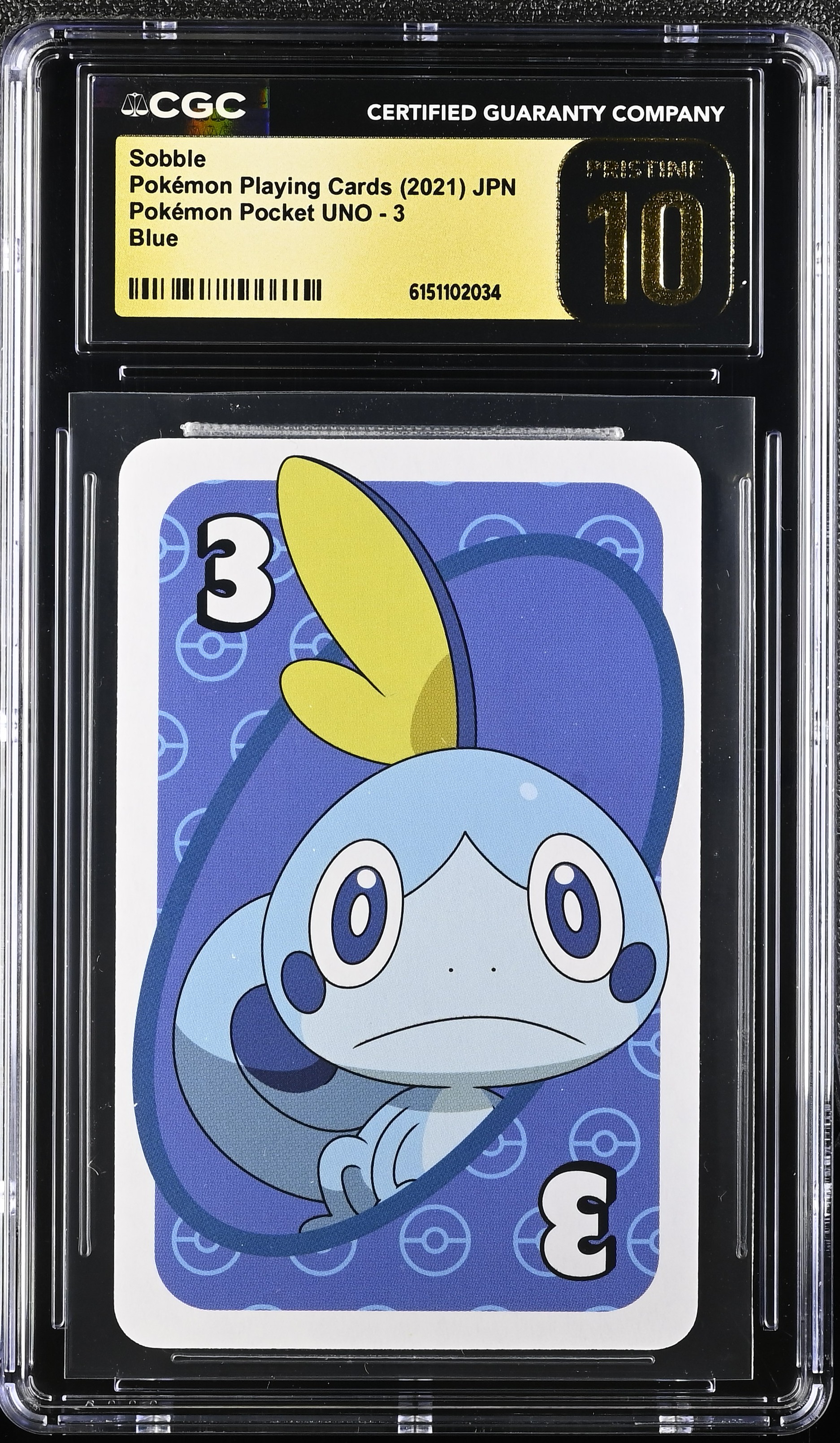 2021 Pokemon Playing Cards Pokemon Pocket UNO Sobble Blue JPN