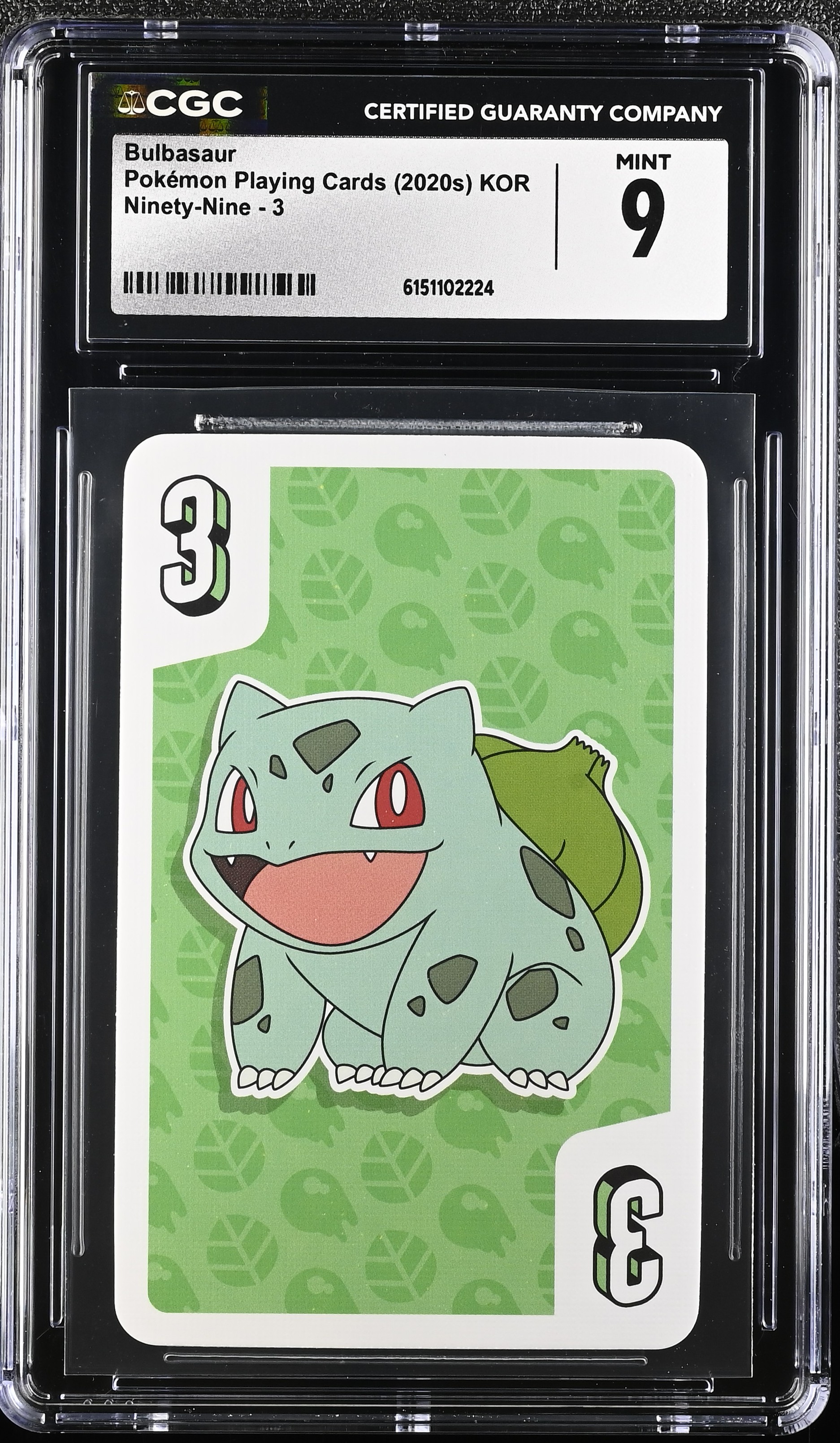 2020 Pokemon Playing Cards Ninety-Nine Bulbasaur KOR