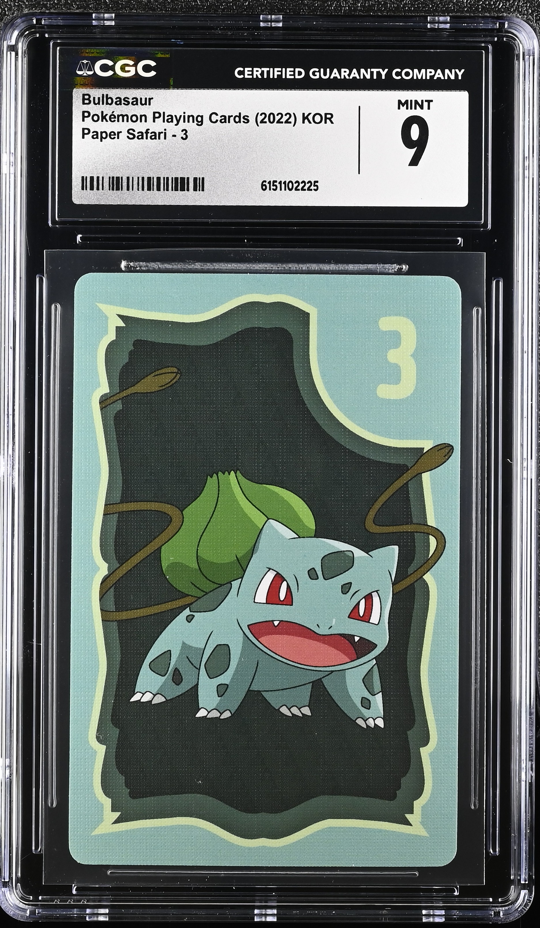 2022 Pokemon Playing Cards Paper Safari Bulbasaur KOR