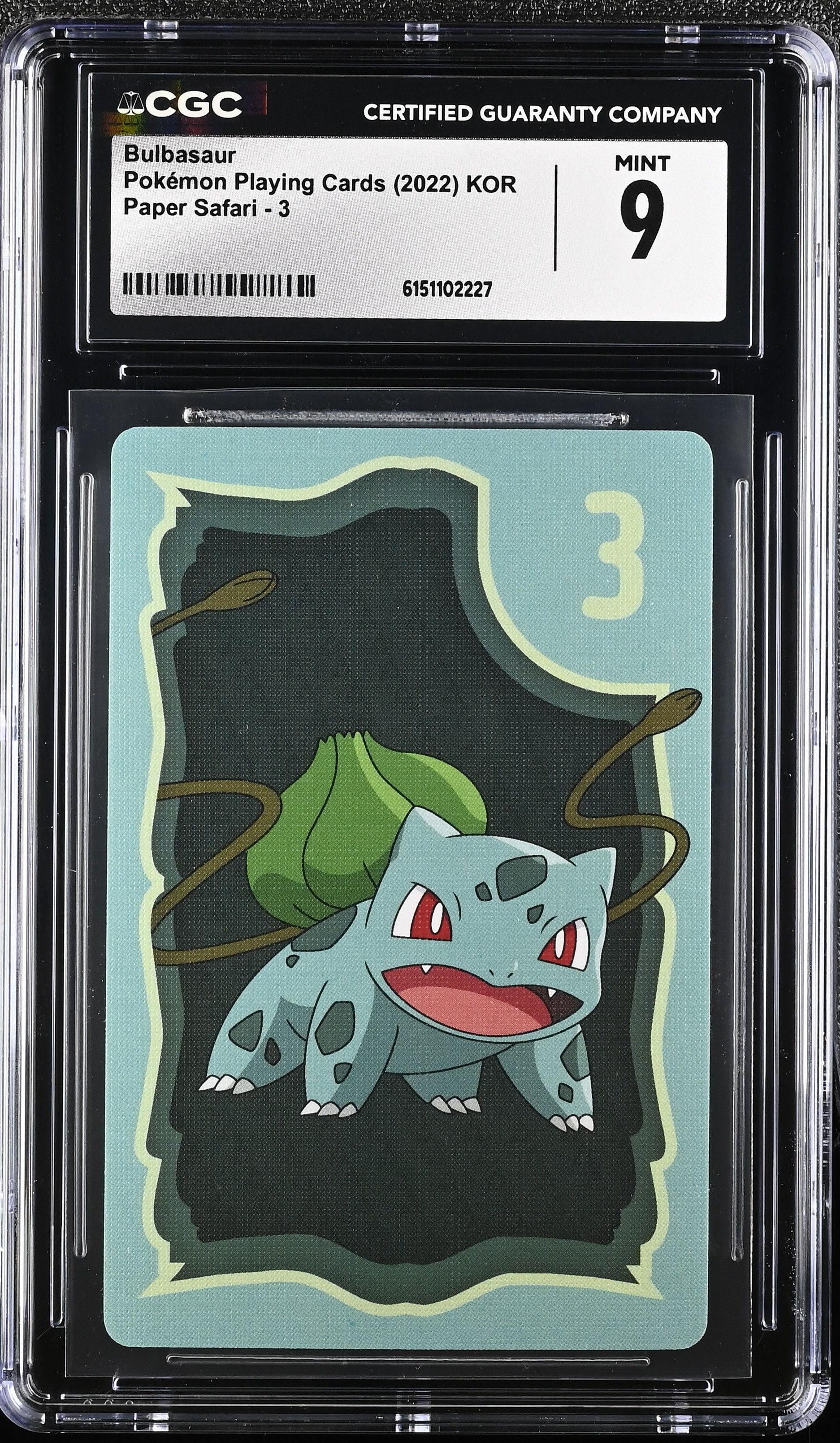 2022 Pokemon Playing Cards Paper Safari Bulbasaur KOR