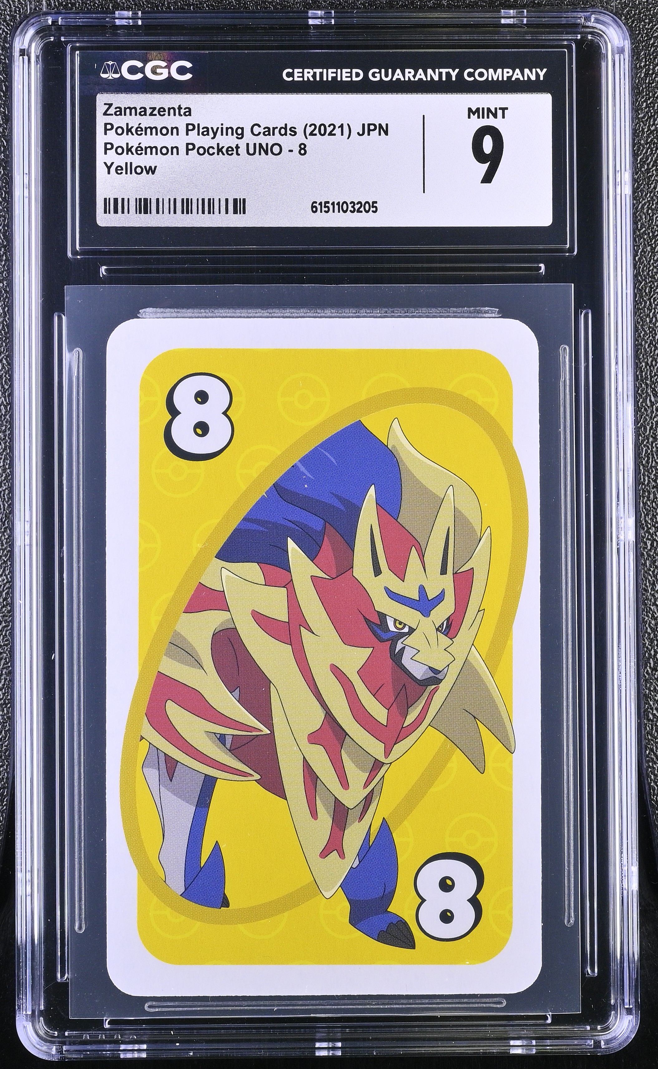 2021 Pokemon Playing Cards Pokemon Pocket UNO Zamazenta Yellow JPN