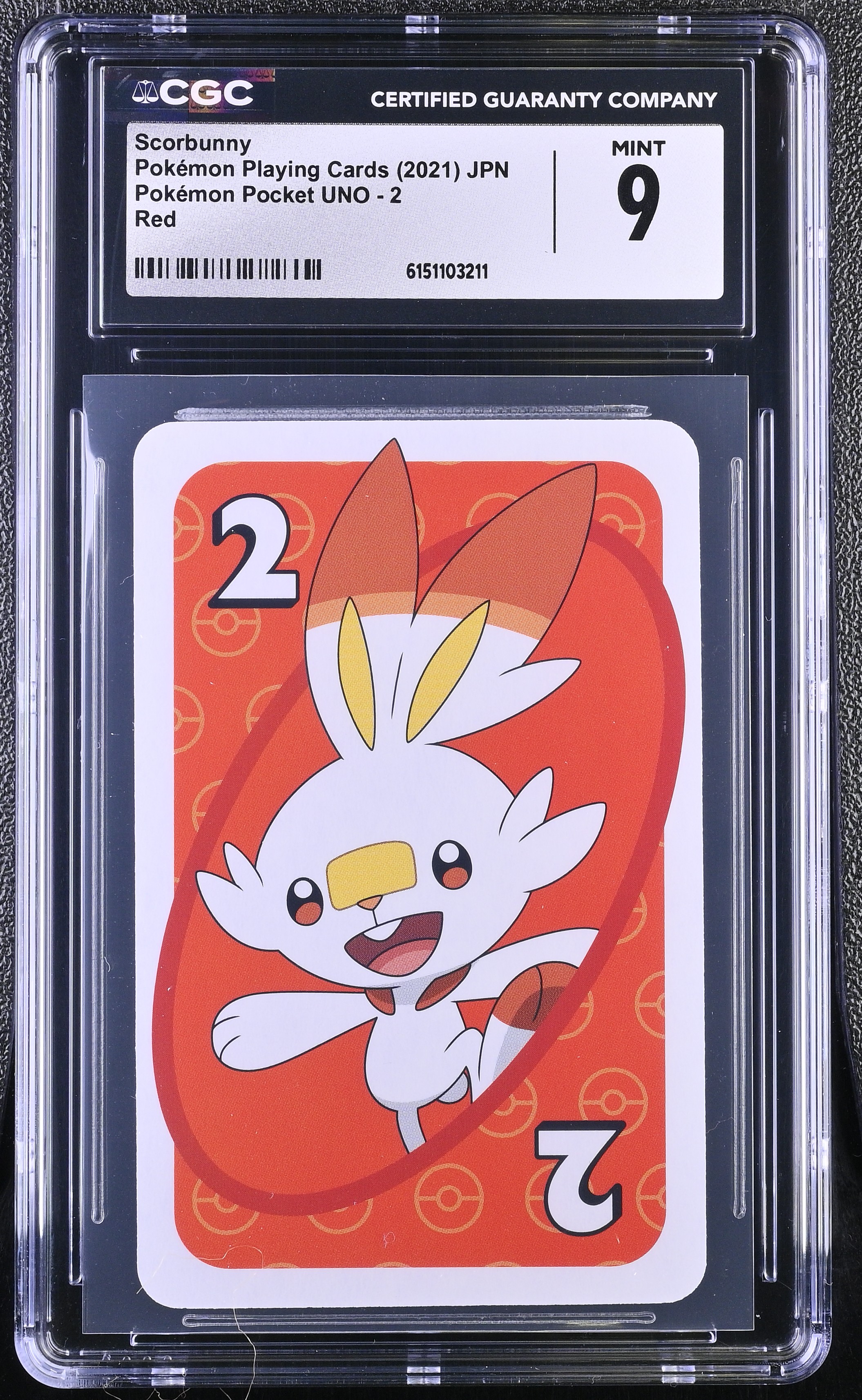 2021 Pokemon Playing Cards Pokemon Pocket UNO Scorbunny Red JPN
