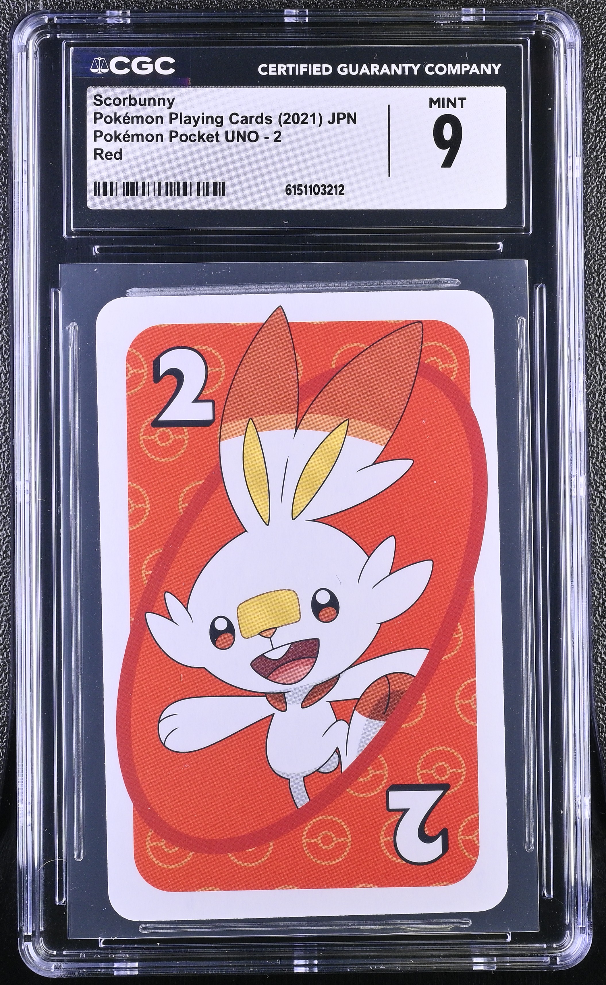 2021 Pokemon Playing Cards Pokemon Pocket UNO Scorbunny Red JPN