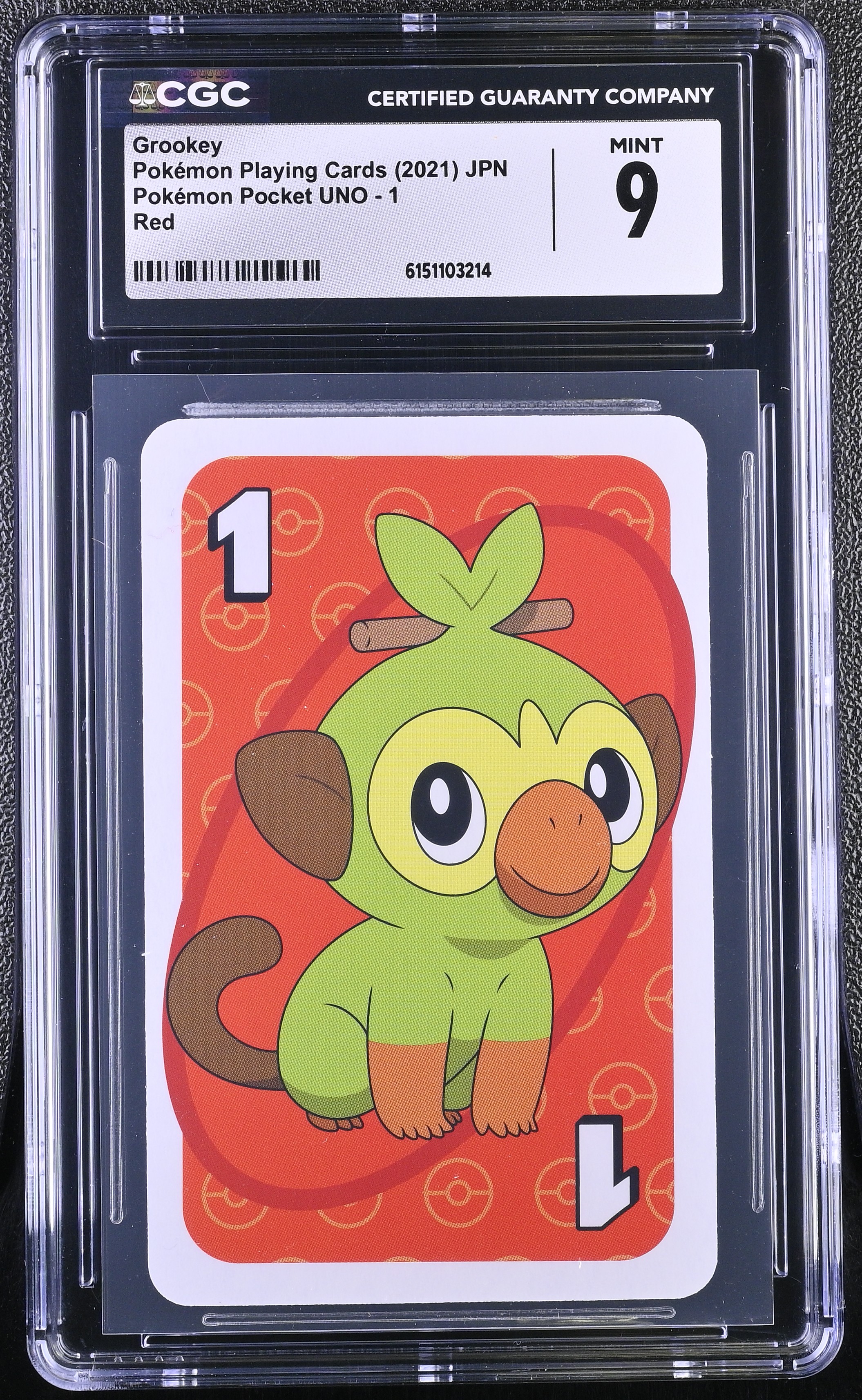 2021 Pokemon Playing Cards Pokemon Pocket UNO Grookey Red JPN