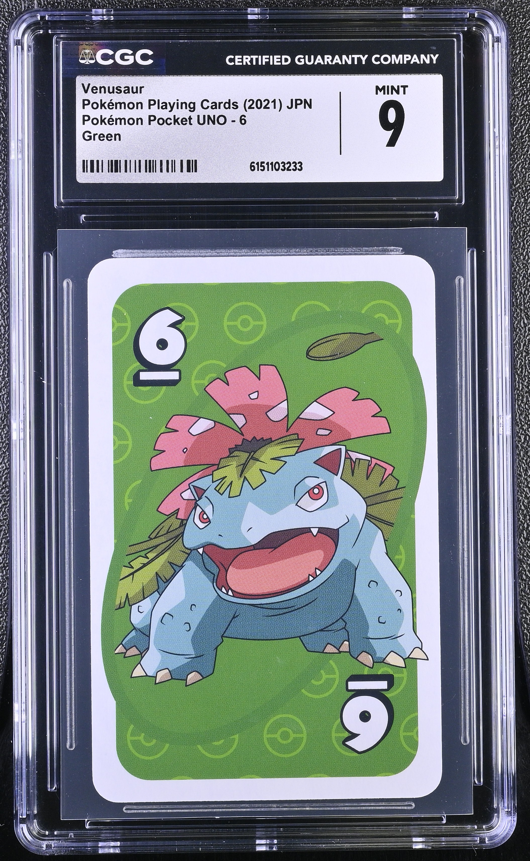 2021 Pokemon Playing Cards Pokemon Pocket UNO Venusaur Green JPN