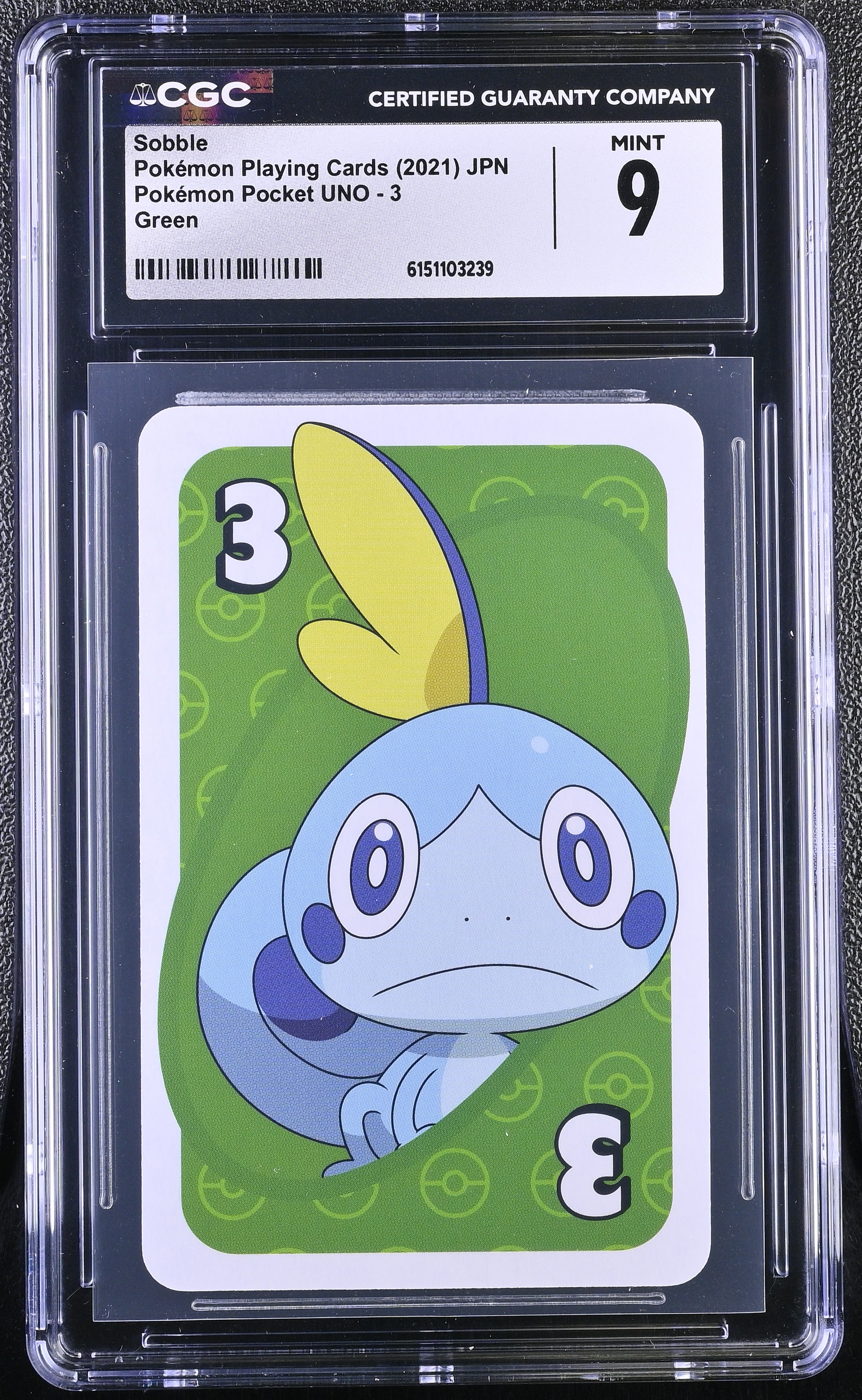 2021 Pokemon Playing Cards Pokemon Pocket UNO Sobble Green JPN