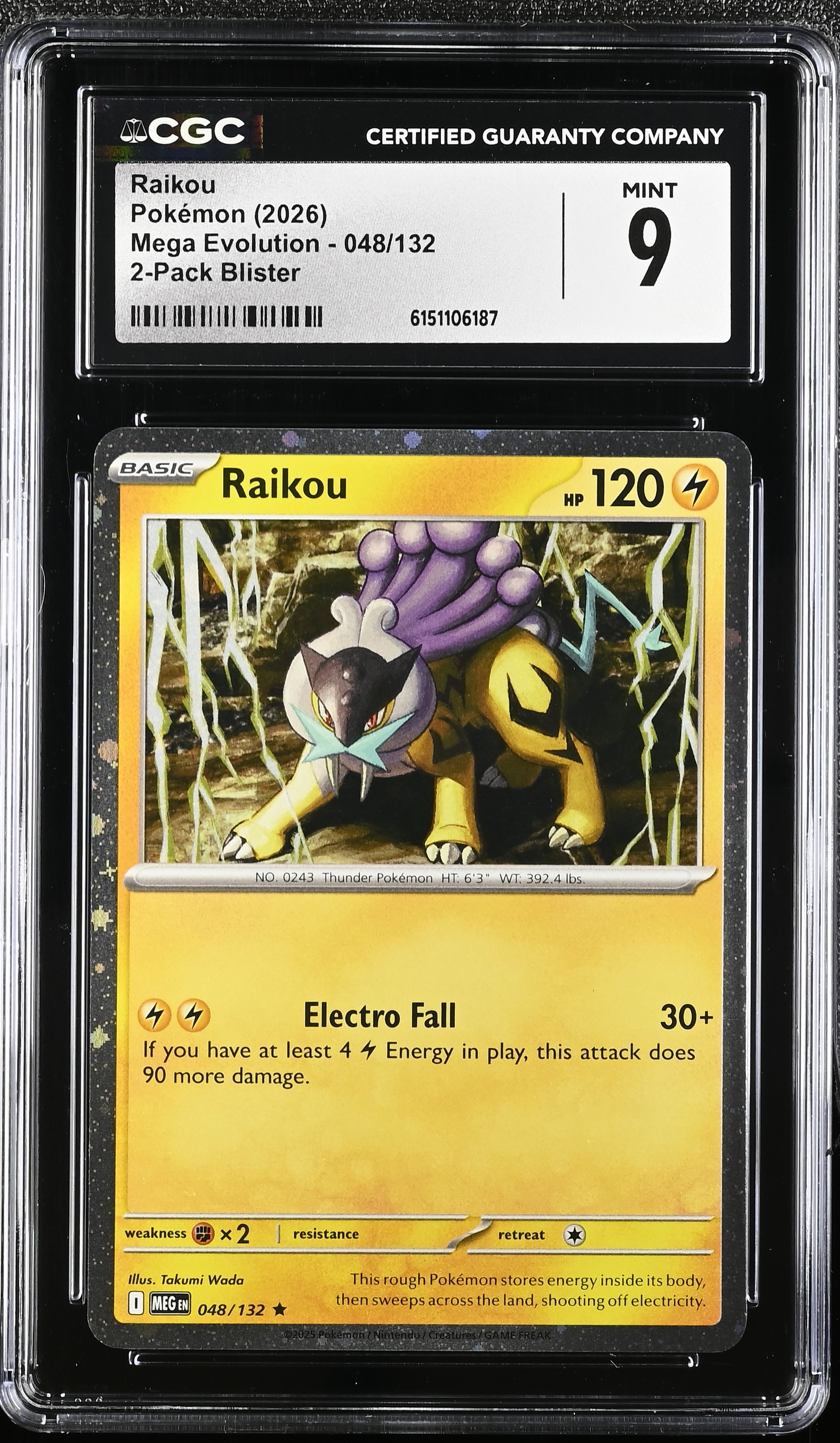 2026 Pokémon Mega Evolution Raikou 2-Pack Blister English