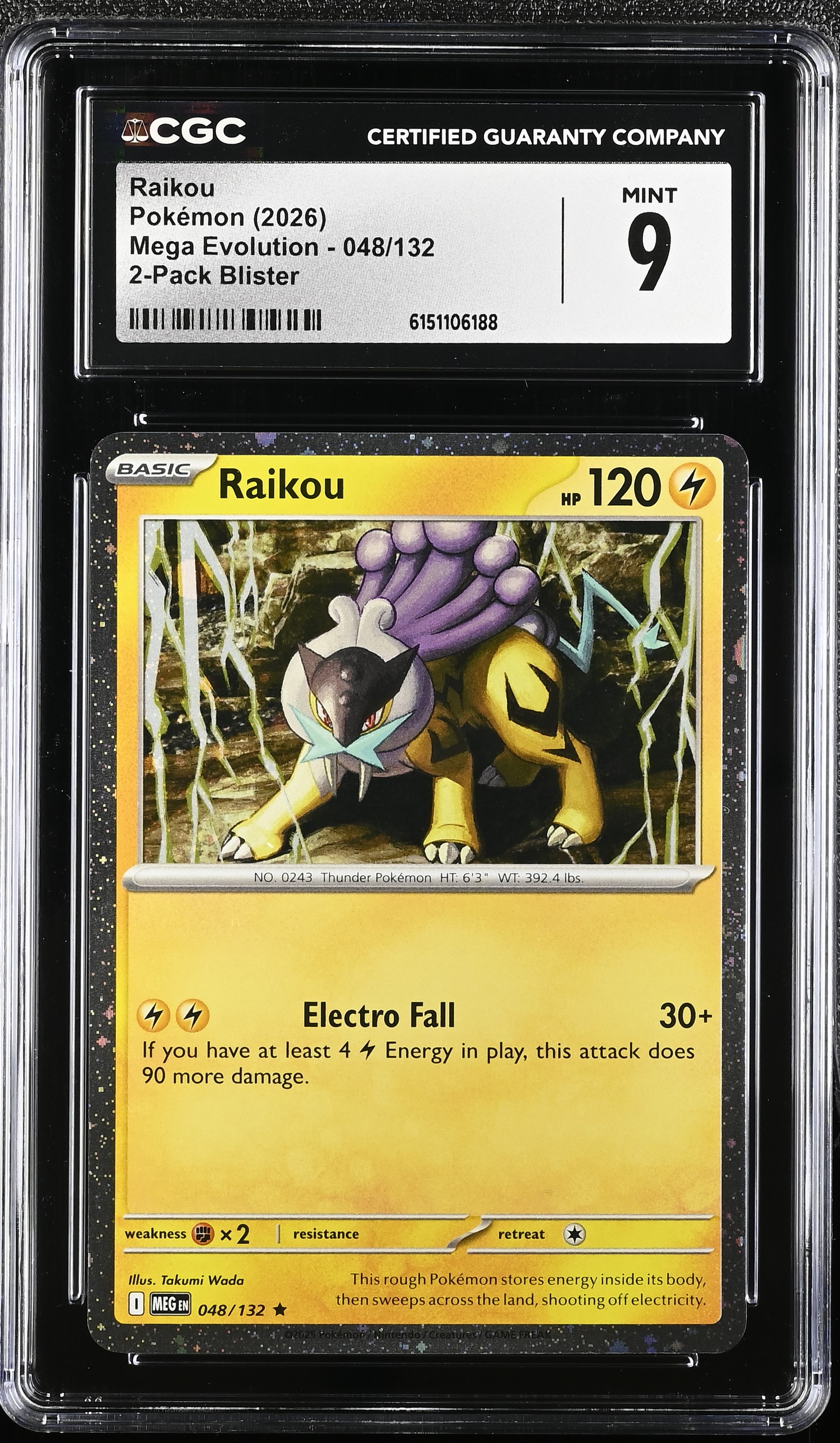 2026 Pokémon Mega Evolution Raikou 2-Pack Blister English