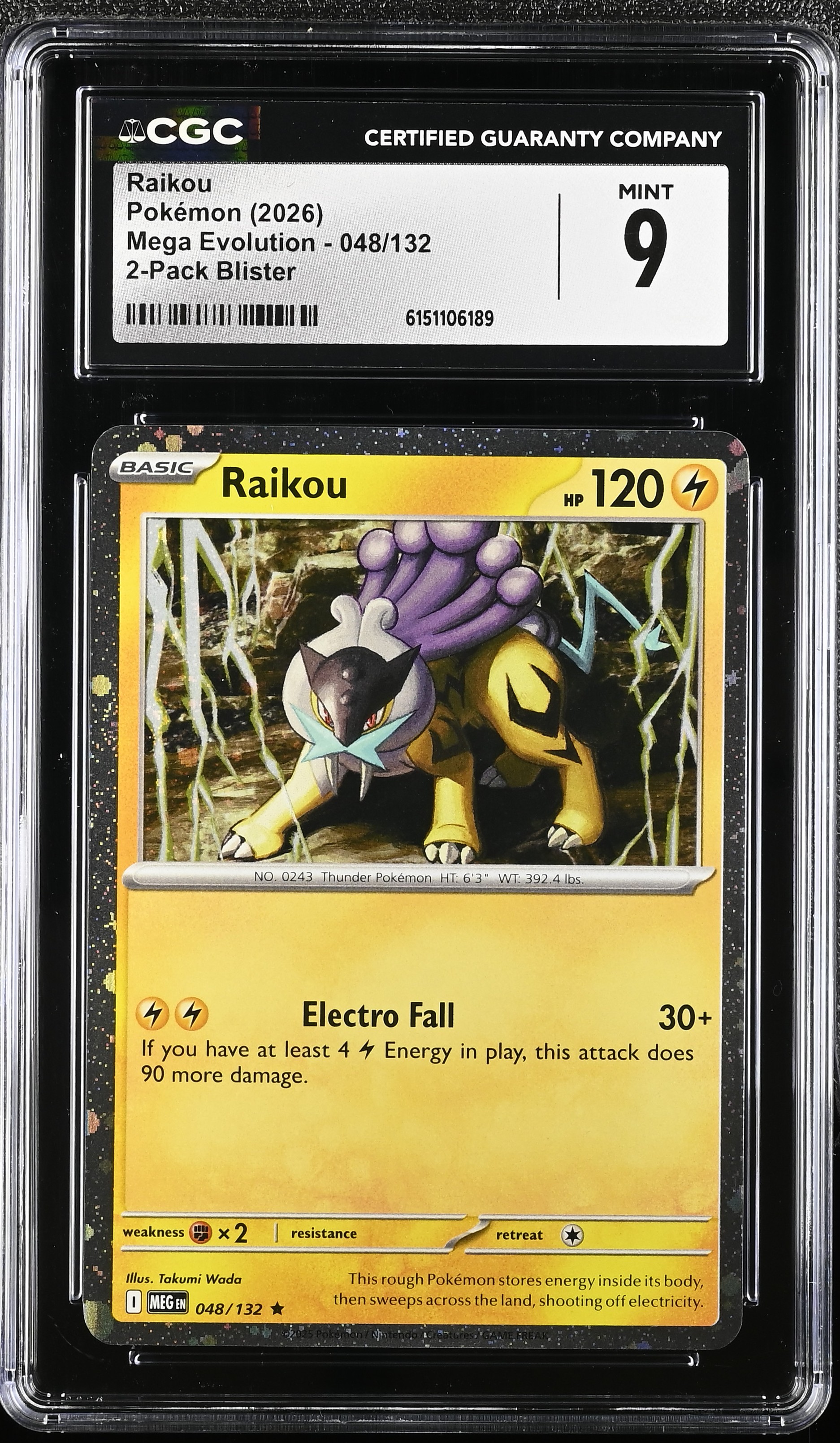 2026 Pokémon Mega Evolution Raikou 2-Pack Blister English