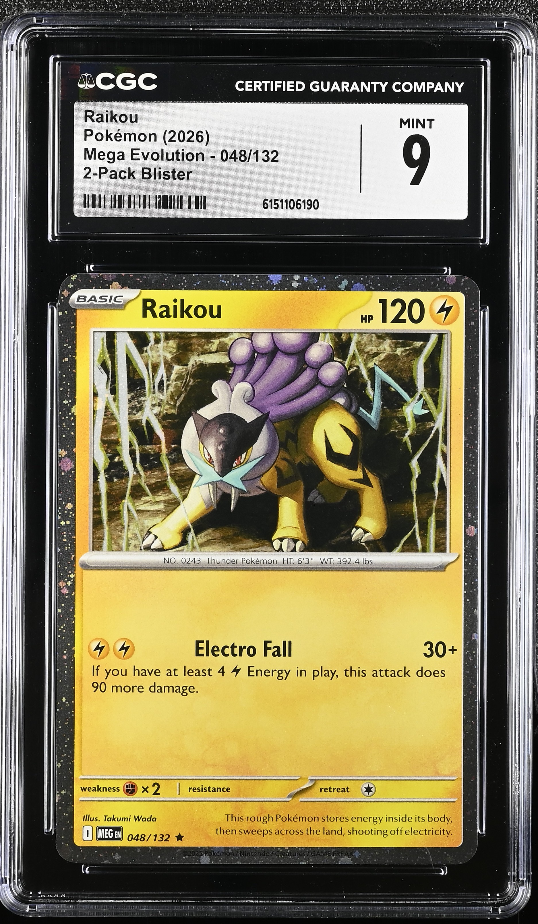 2026 Pokémon Mega Evolution Raikou 2-Pack Blister English