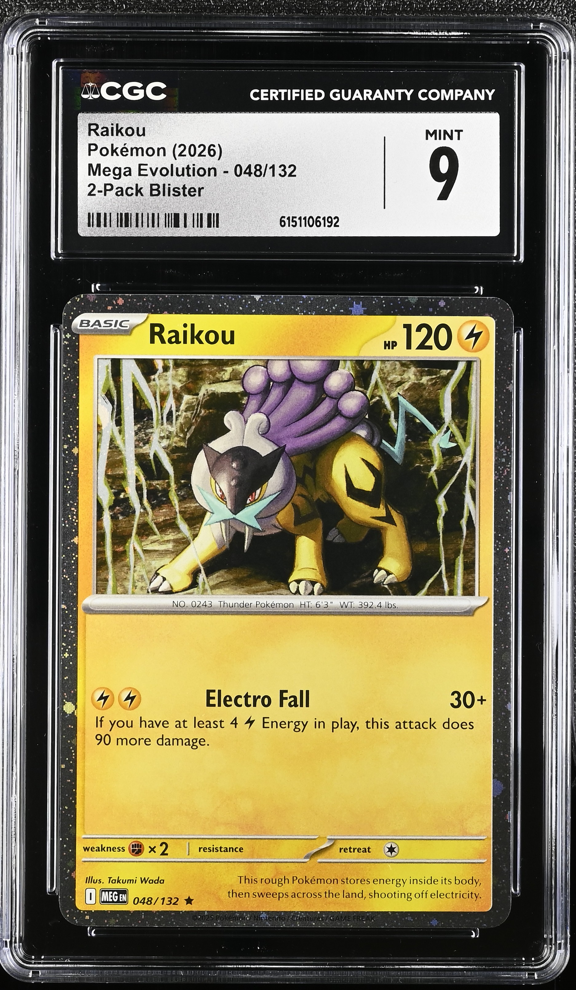 2026 Pokémon Mega Evolution Raikou 2-Pack Blister English