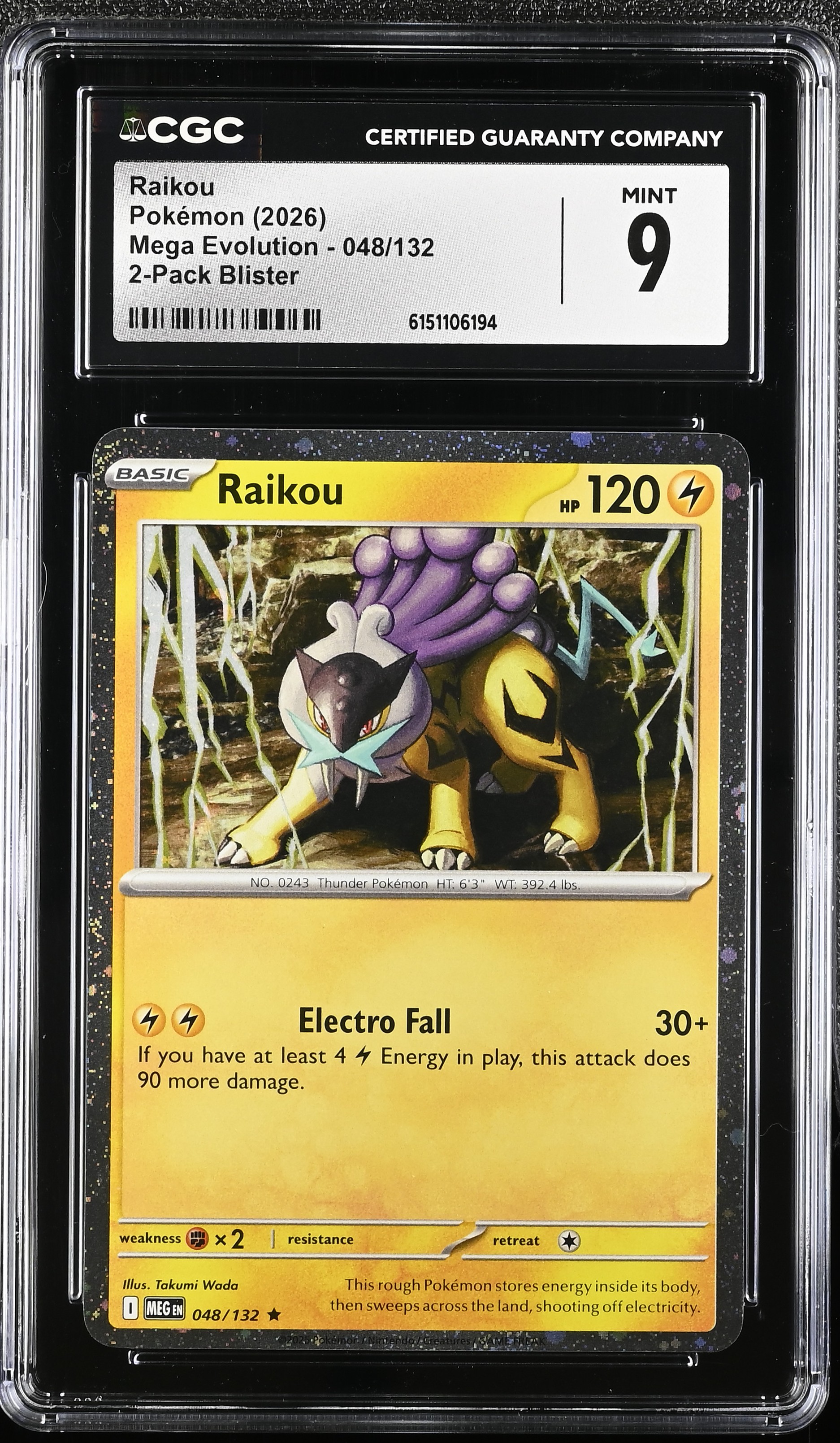 2026 Pokémon Mega Evolution Raikou 2-Pack Blister English