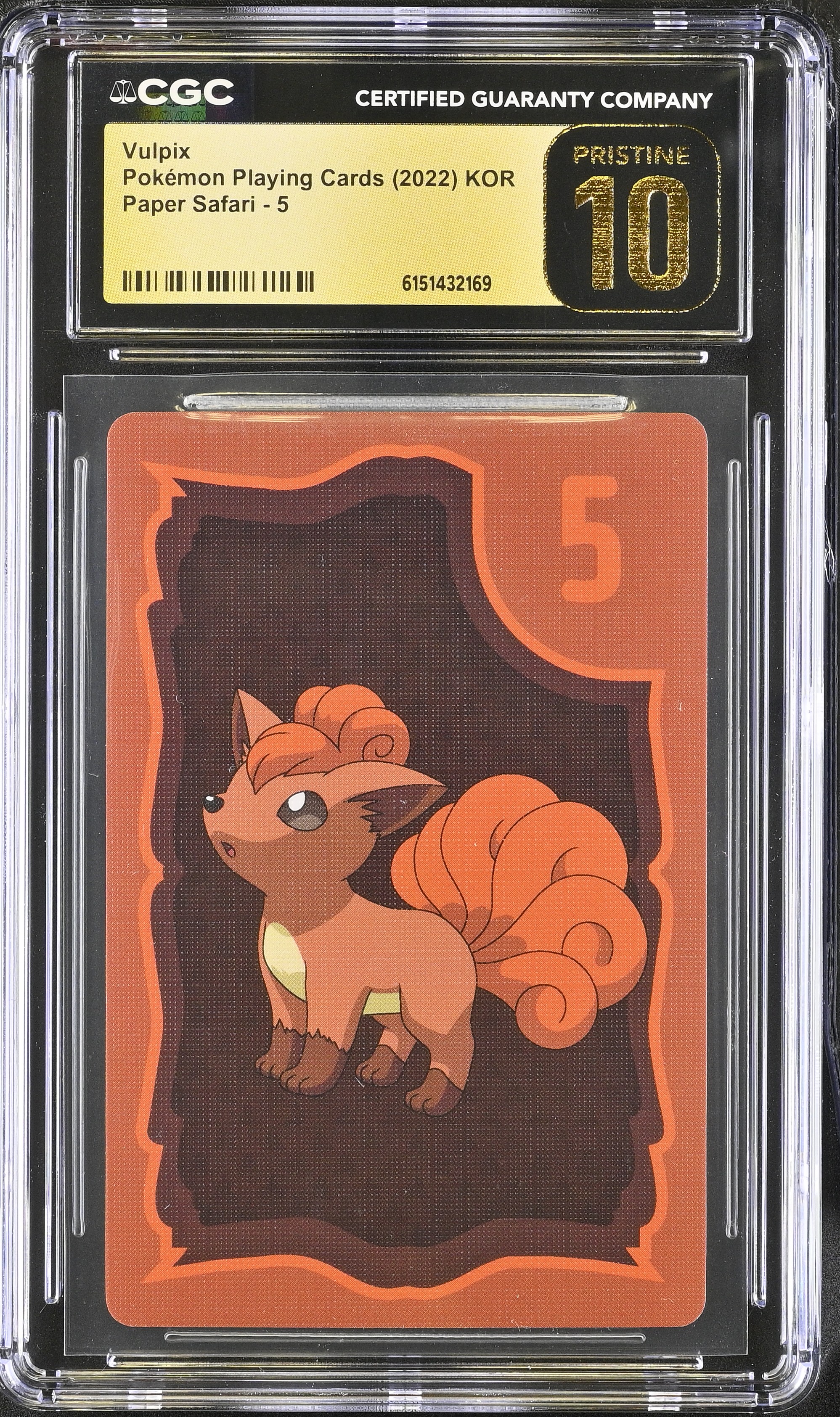 2022 Pokemon Playing Cards Paper Safari Vulpix KOR