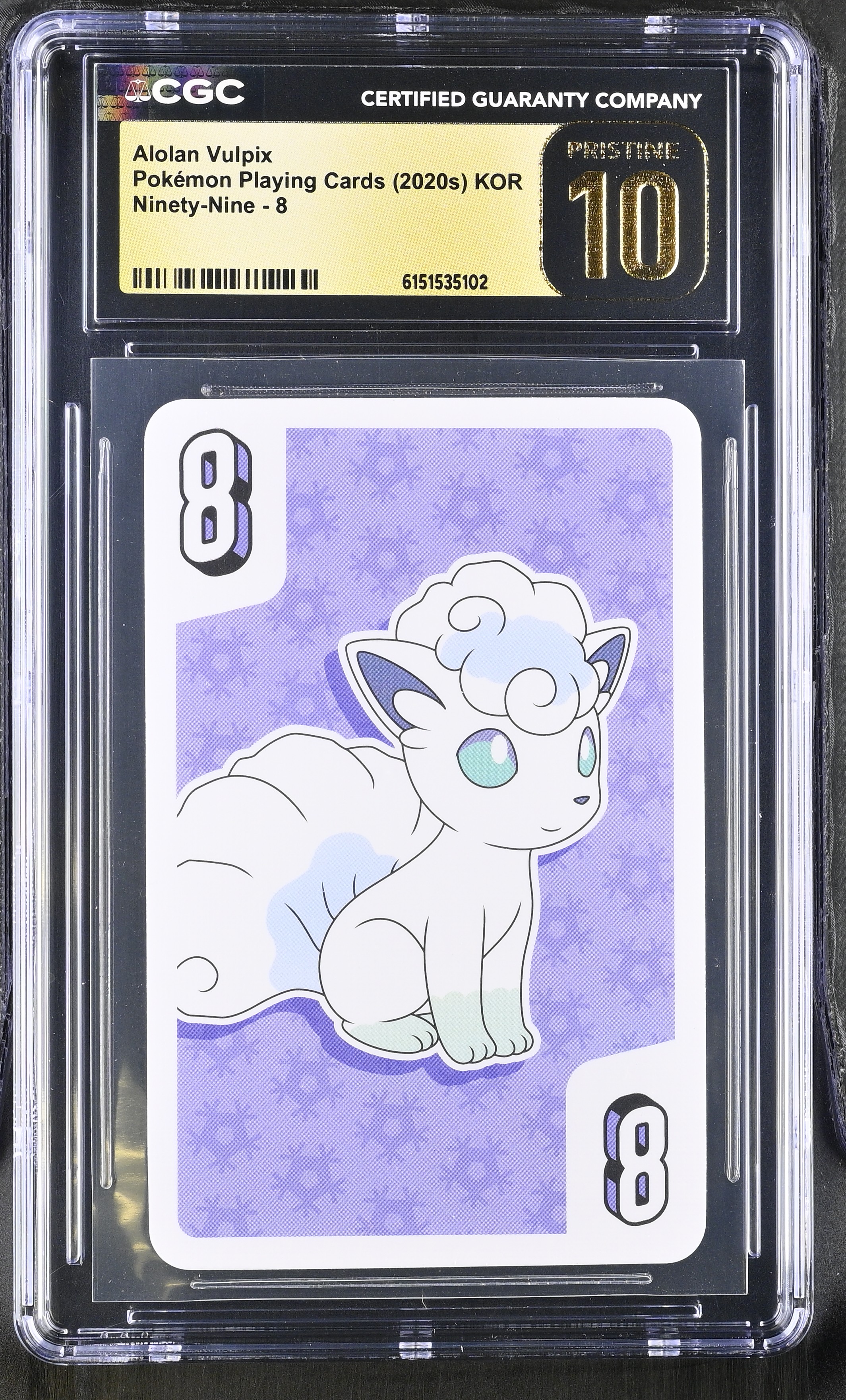 2020 Pokemon Playing Cards Ninety-Nine Alolan Vulpix KOR