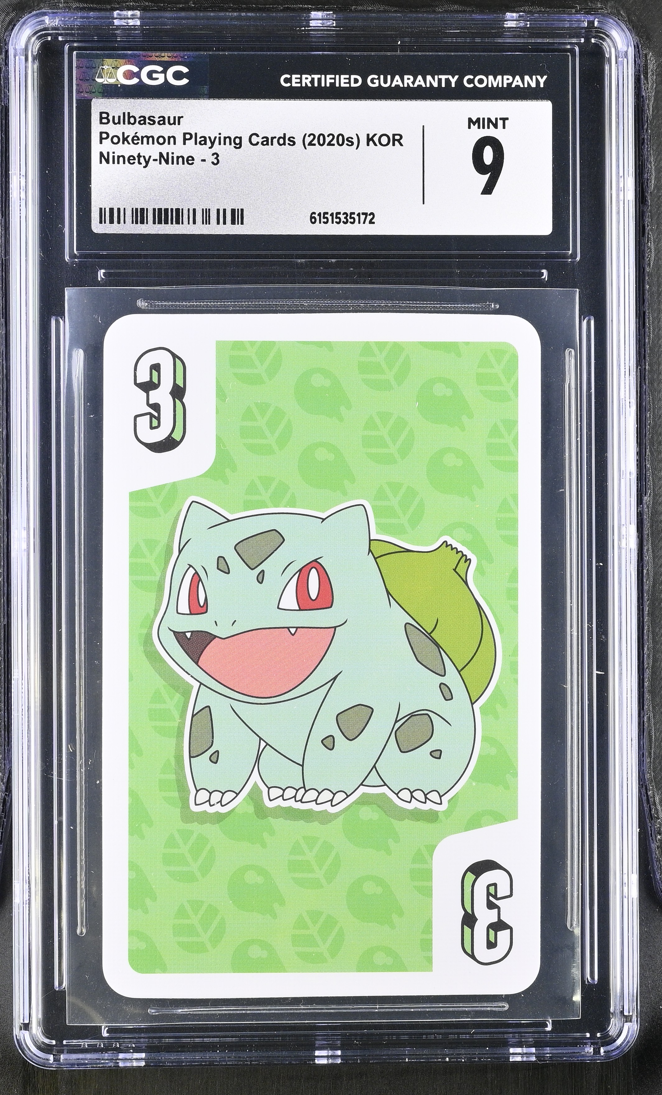 2020 Pokemon Playing Cards Ninety-Nine Bulbasaur KOR